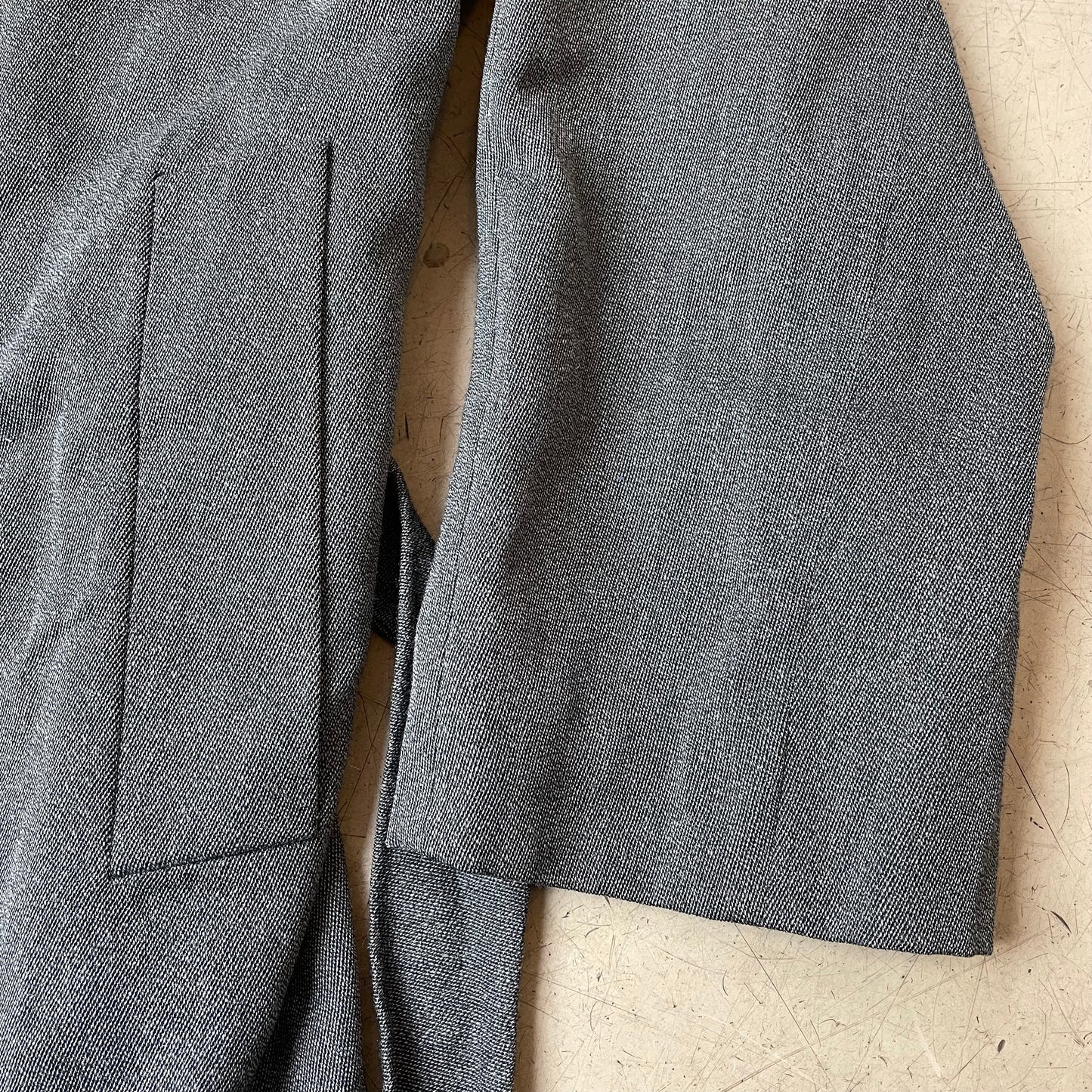 (XL) Vintage Yves Saint Laurent Homme Wollmantel Schurwolle grau Gr.50
