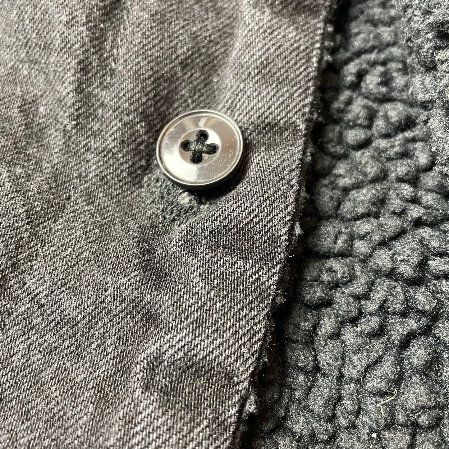 (XL) Levi’s Sherpa Jeansjacke gefüttert schwarz