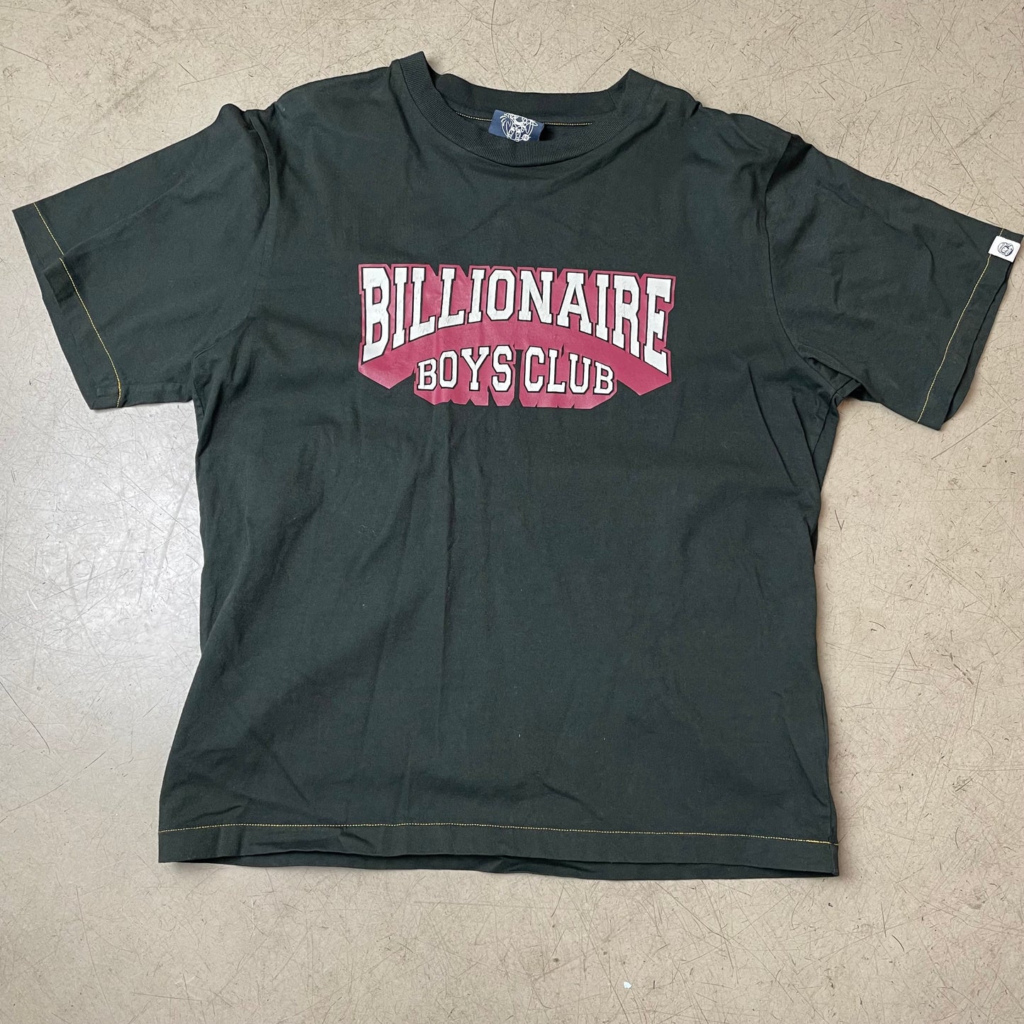 (L) Billionaire Boys Club Logo Tshirt faded black rot