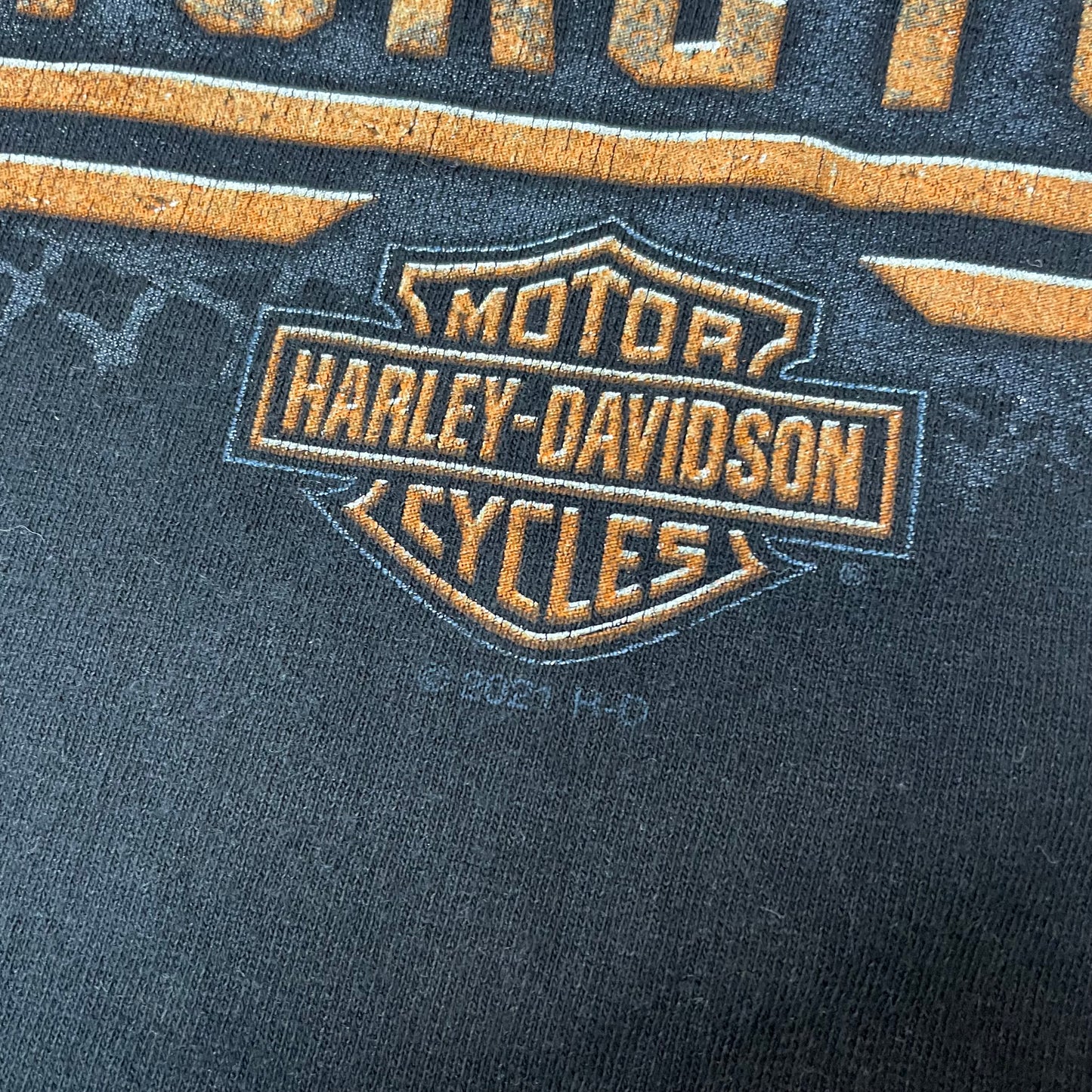 (L) 2021 Harley Davidson Biker Skull Tshirt schwarz Minuteman