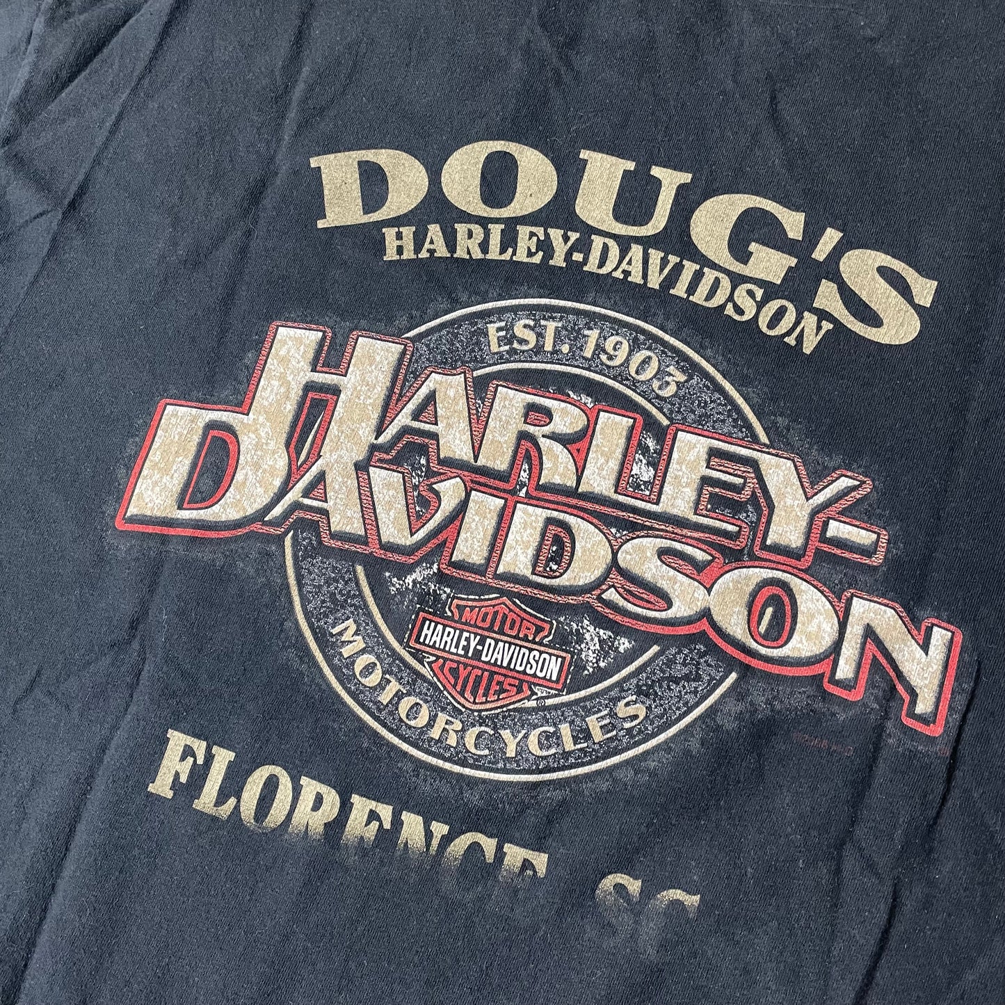 (XL) 2006 Harley Davidson Skull Tshirt Black