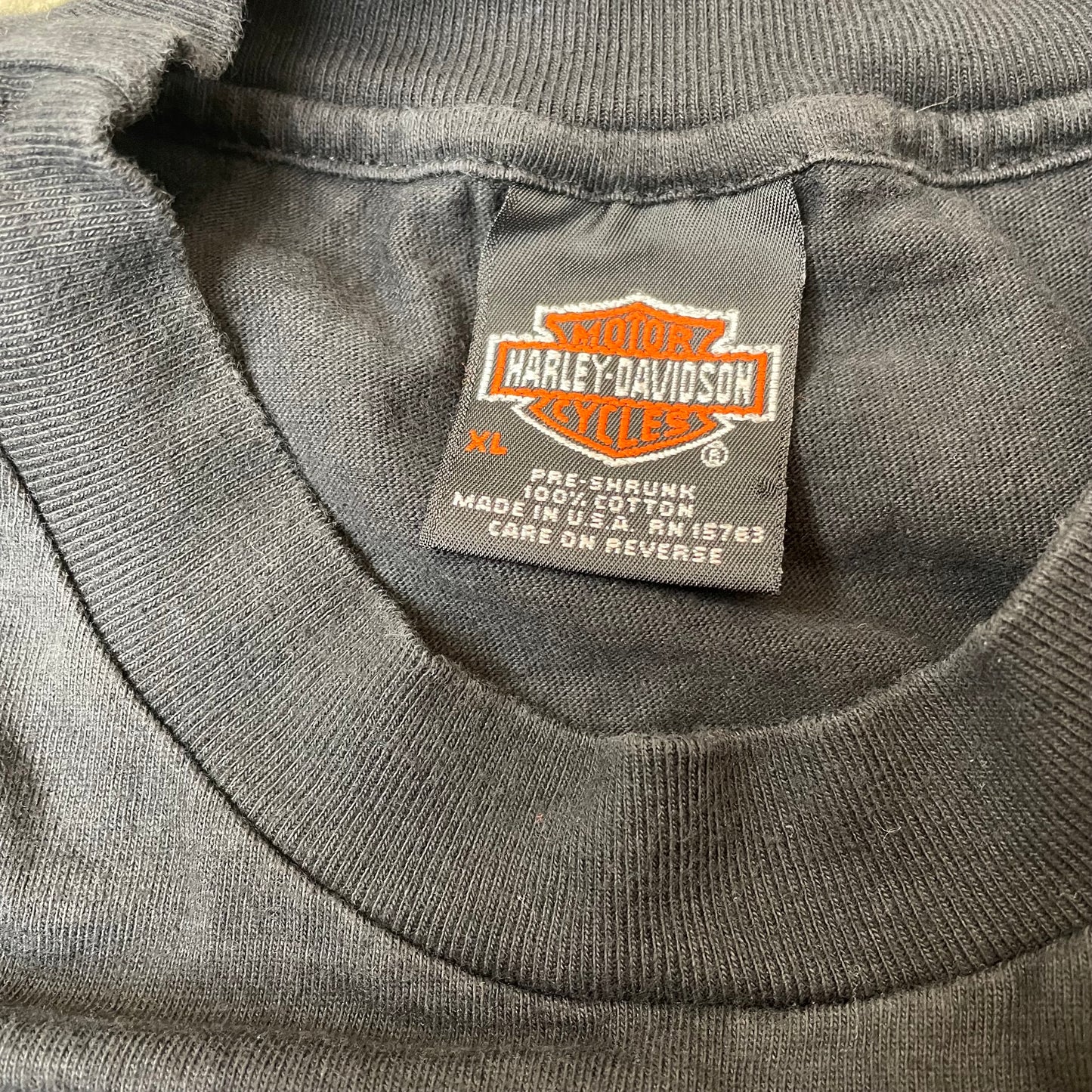(XL) Harley Davidson Oakland California Eagle Tshirt schwarz