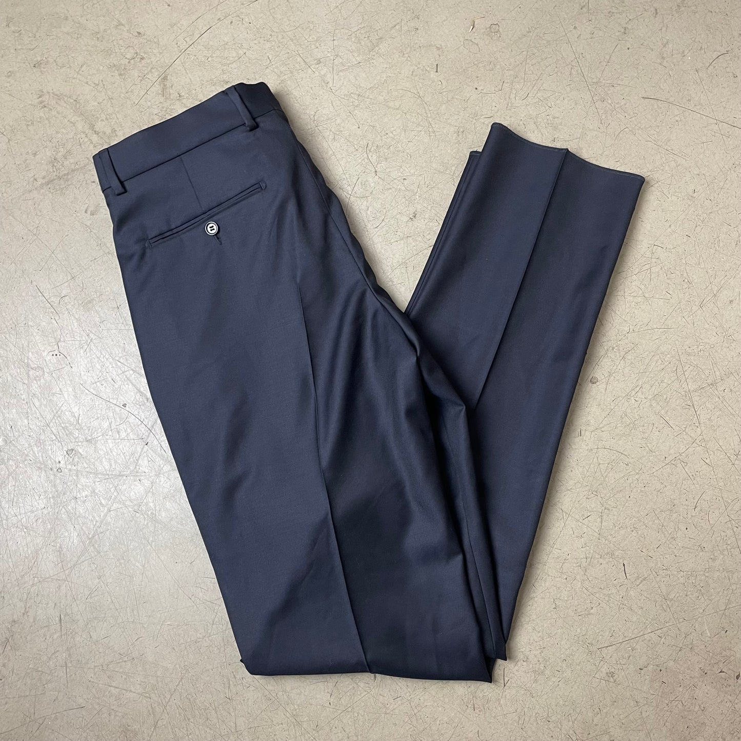 (L) Rare Cartier Uniforms Anzughose Navy dunkelblau 42
