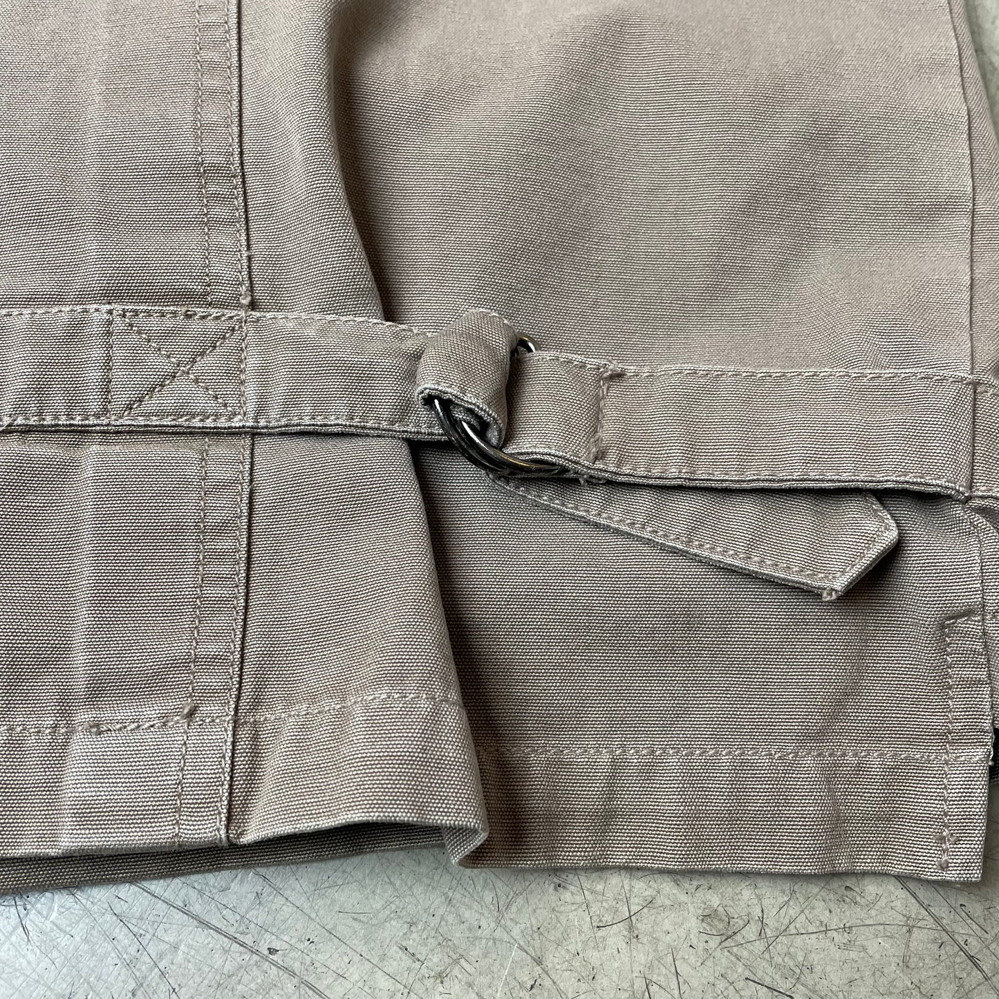 (L) Vintage Life-Line Mulitpocket Weste beige Khaki