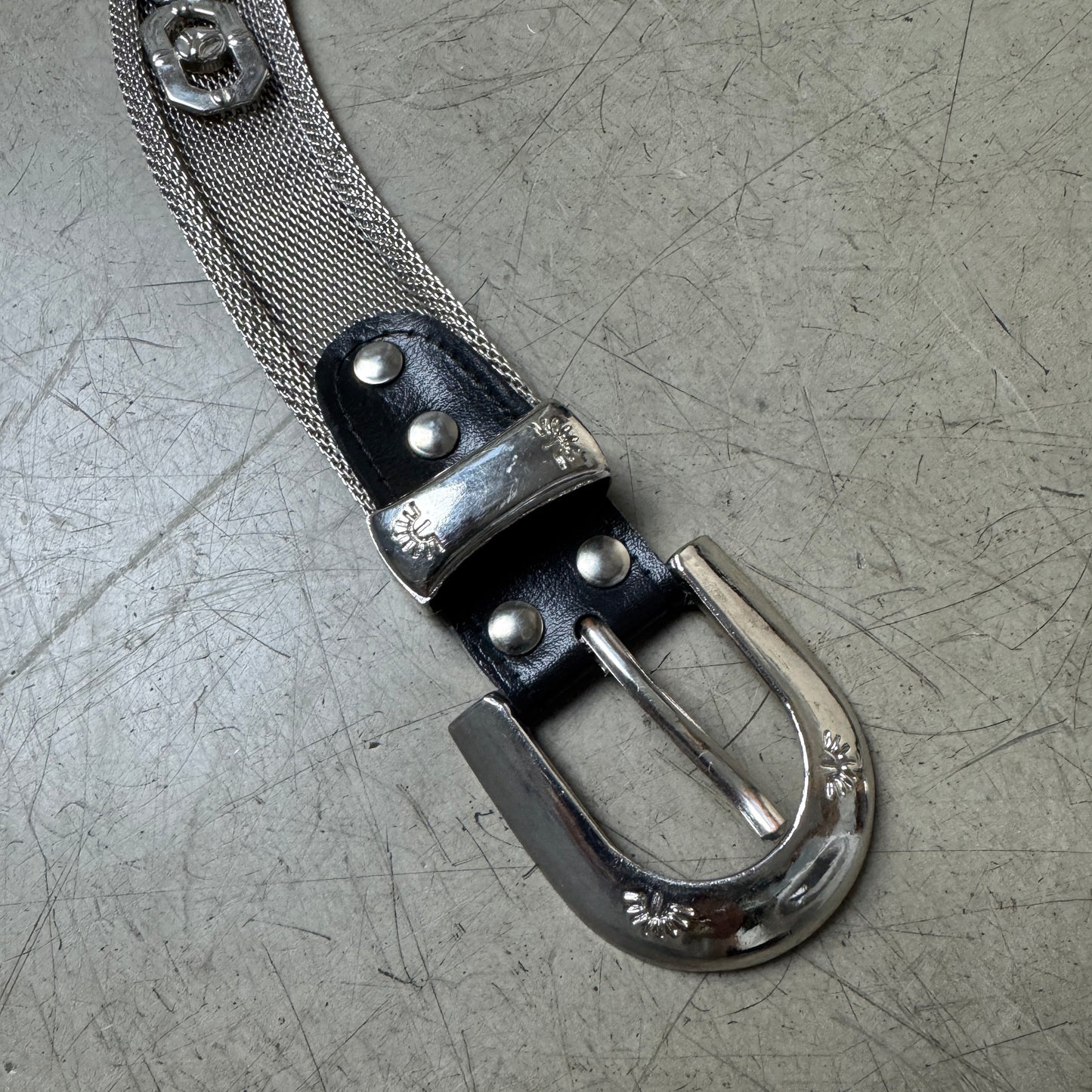 Rare Vintage Full Metall Gürtel 91cm