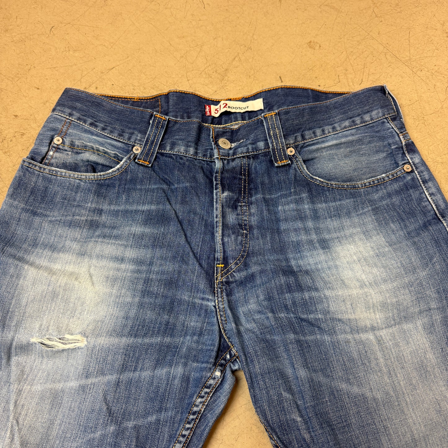 (XL) Faded Levi’s 512 Bootcut Jeanshose blau W34/L34