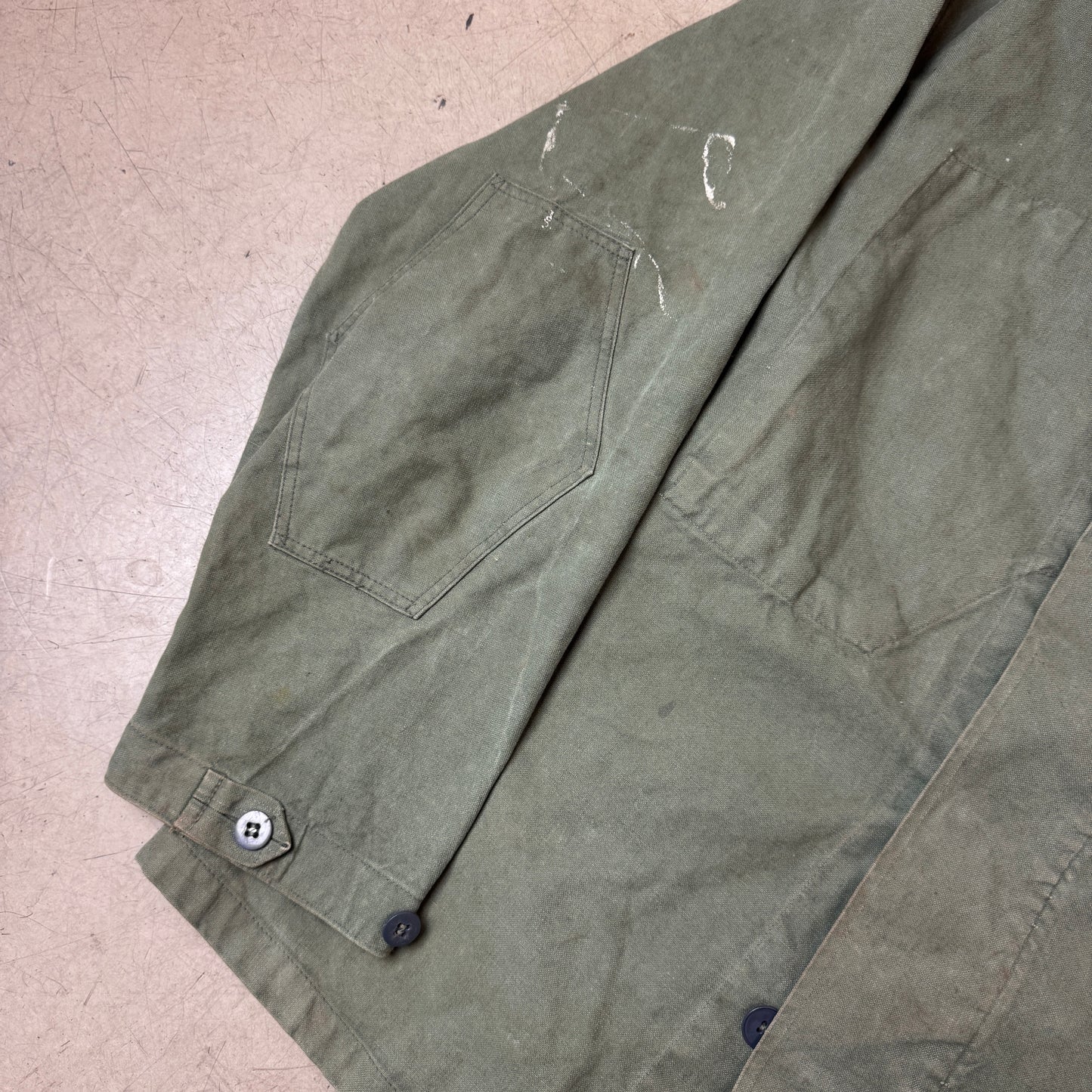(L) Vintage DDR Army Work Jacket