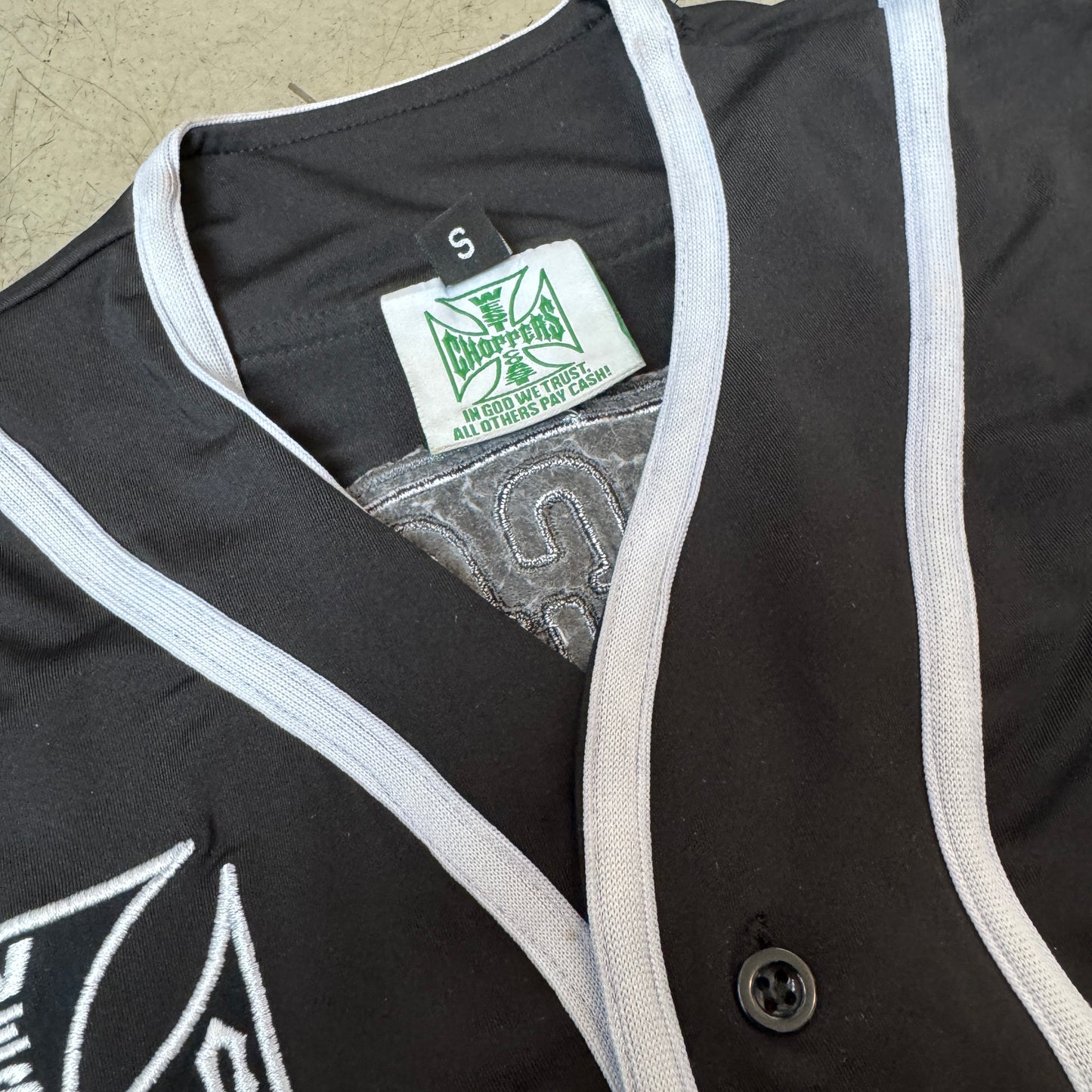(S-M) Rare West Coast Choppers Baseball Jersey