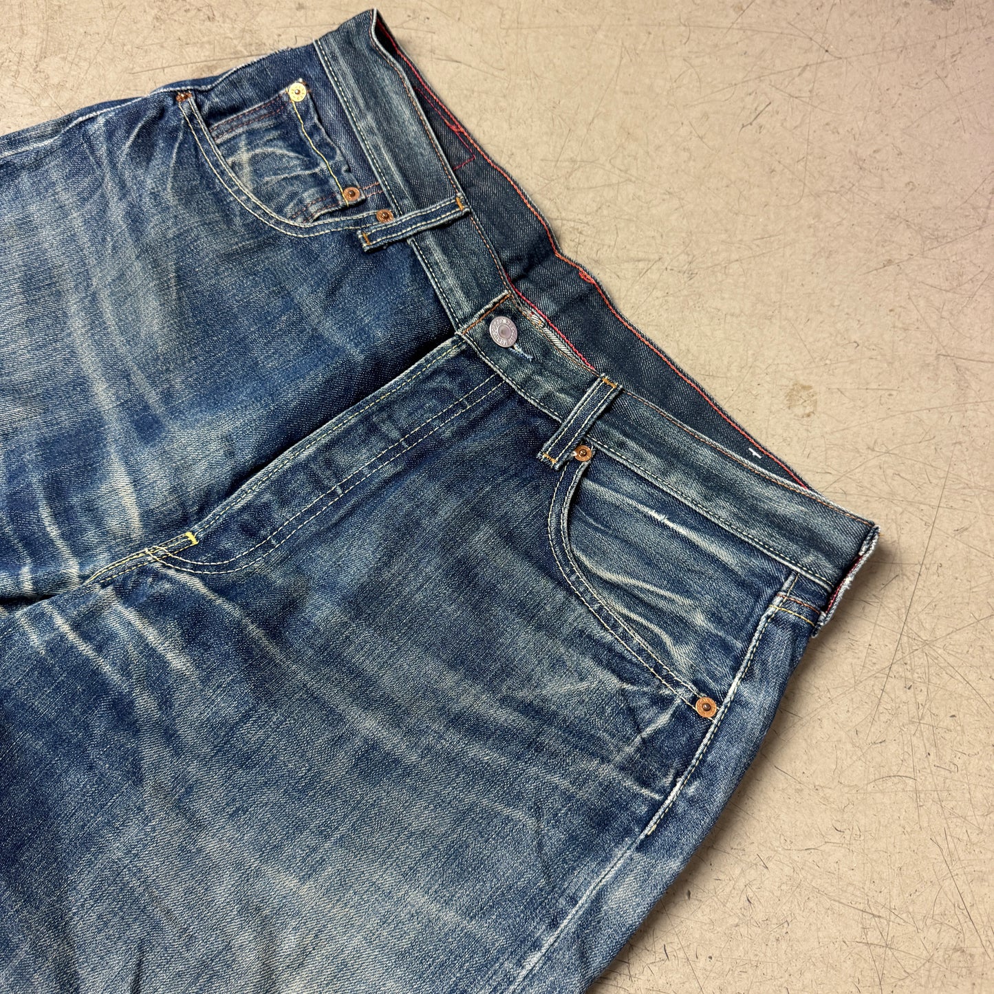 (L) Rare Faded Levi‘s 501 Jeanshose W34/L36