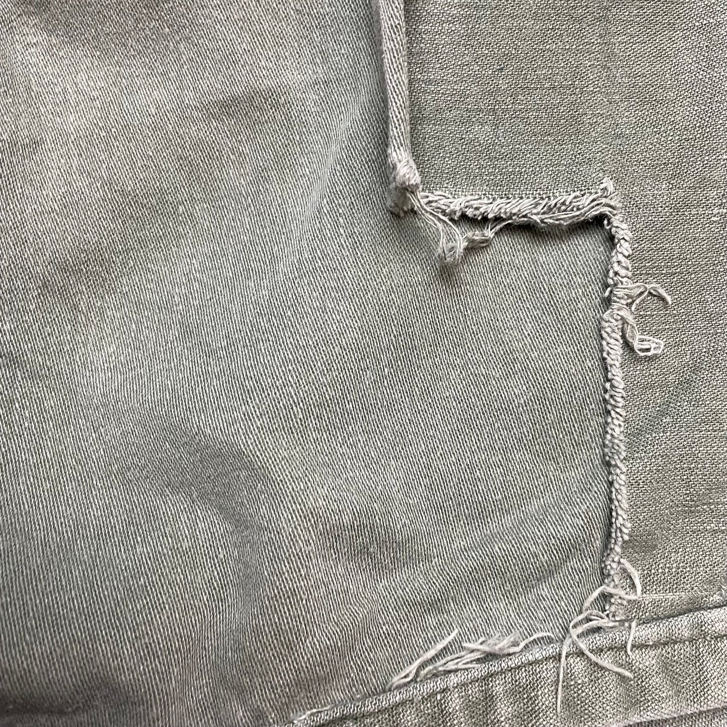 (S) 1970s OG107 Cotton Sateen Hemd US Army faded grün