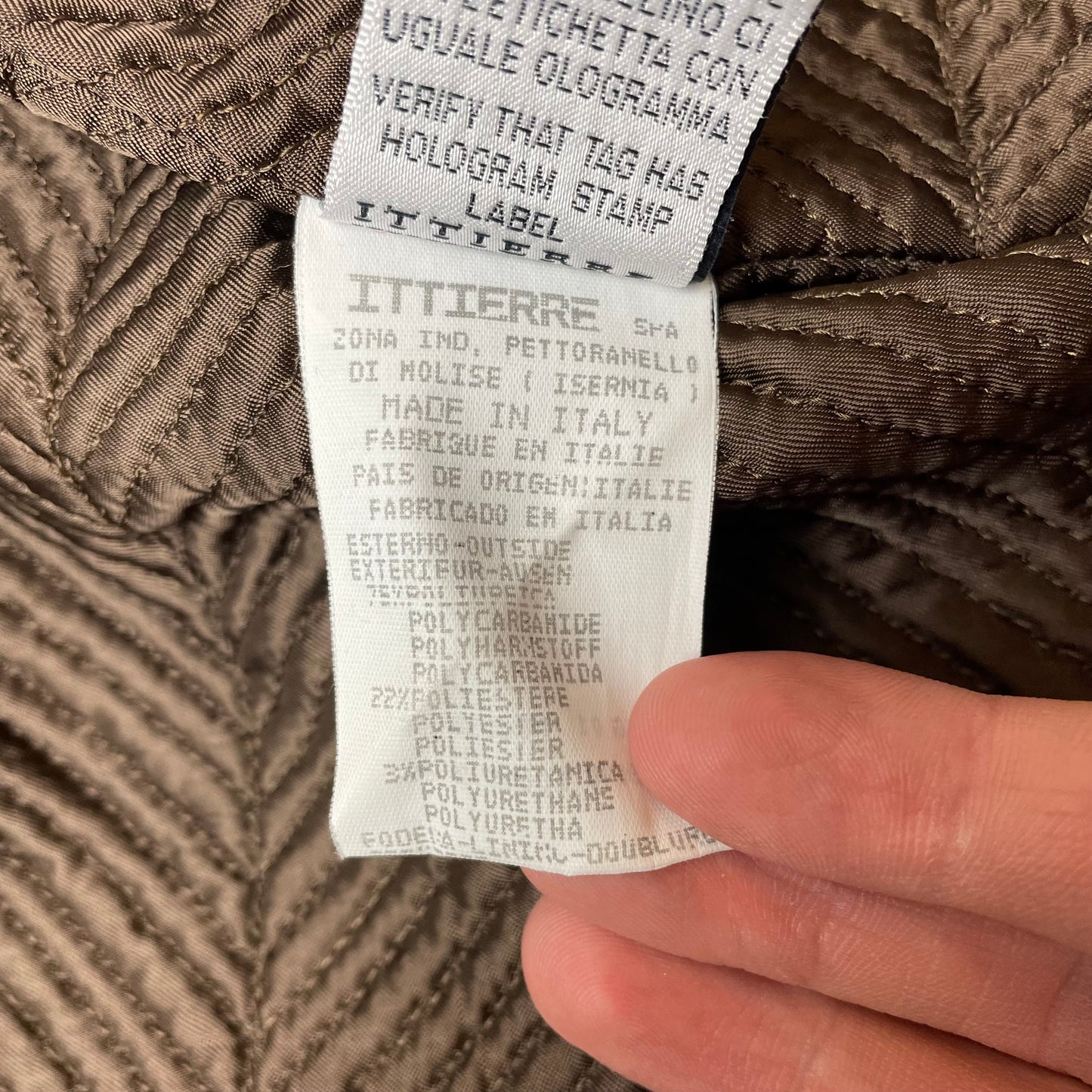 (S) Wmn 1990s Versace Couture Mantel Jacke braun
