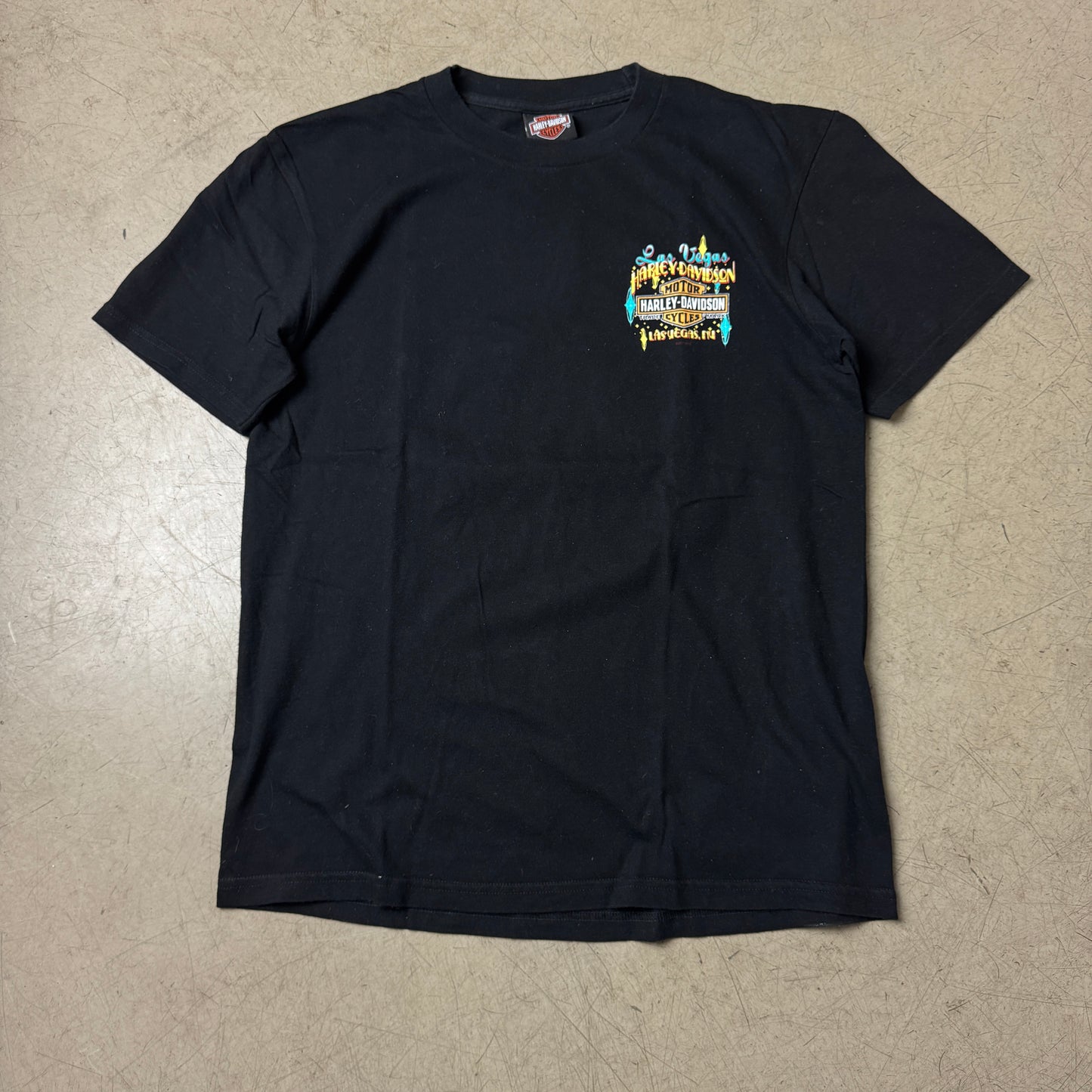 (L) Harley Davidson Las Vegas Biker T-Shirt 2010