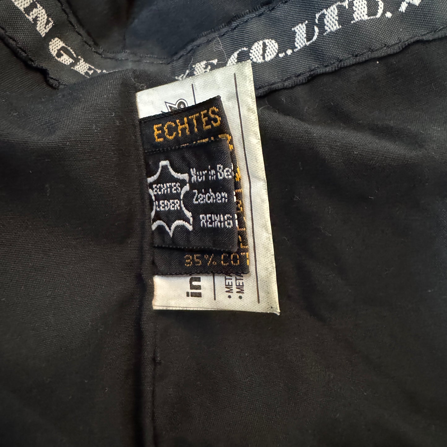 (S-M) Biker Lederjacke schwarz