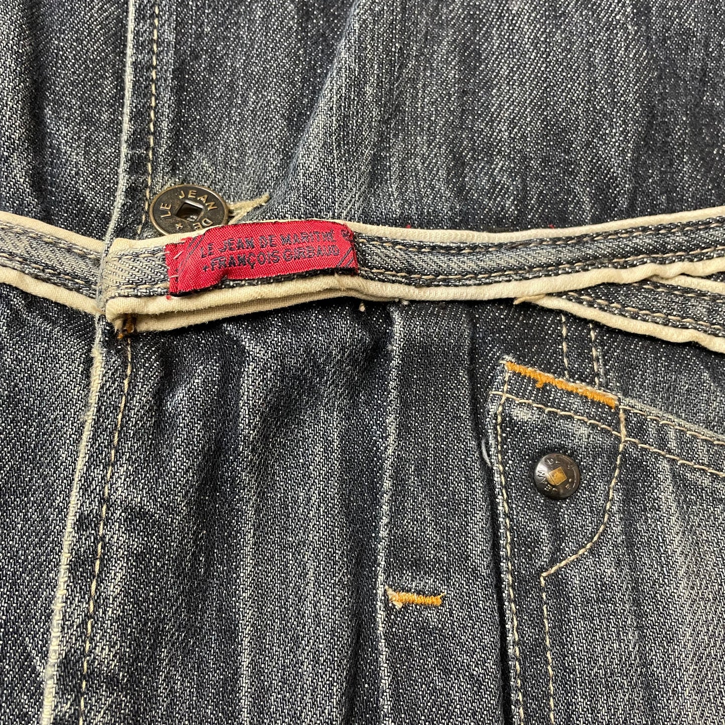(XXL) Marithe Francois Girbaud Jeansjacke Faded Blau