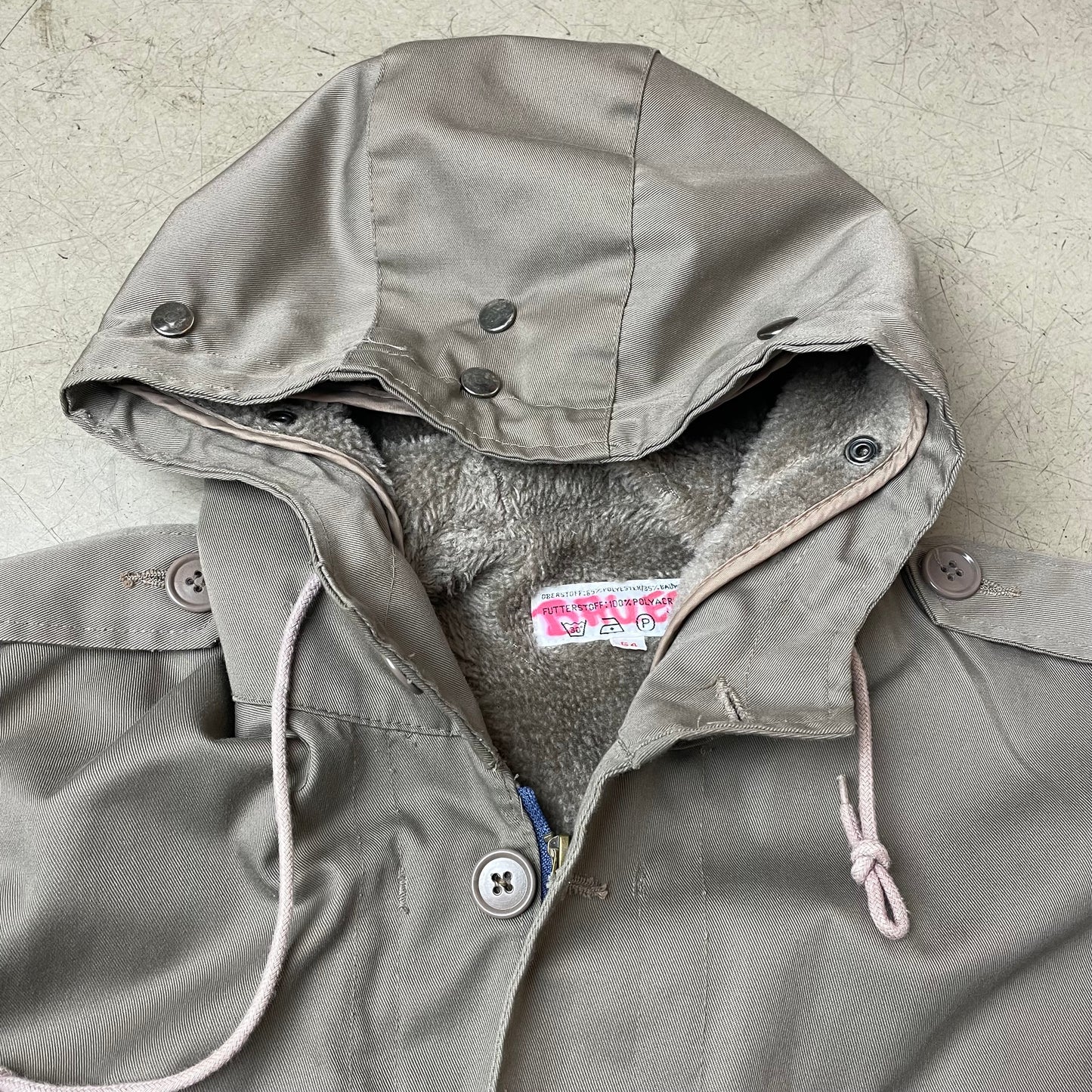 (XL) Originaler BW Army Parka Khaki olivgrün 54