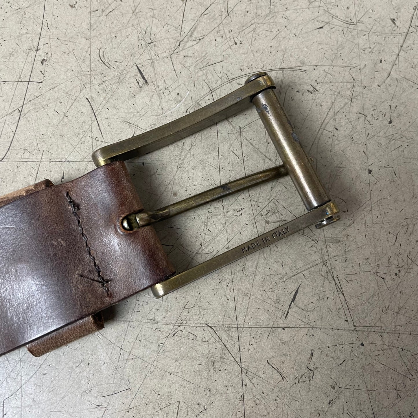 Vintage Diesel Faded braun Ledergürtel 108cm