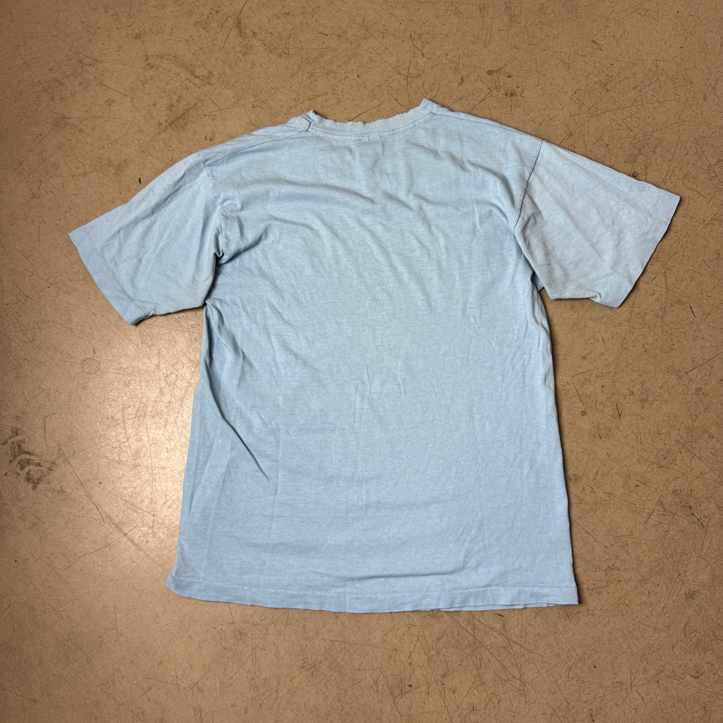 (L) 1990s Grand Hotel Souvenir Tshirt Single Stitch Hellblau