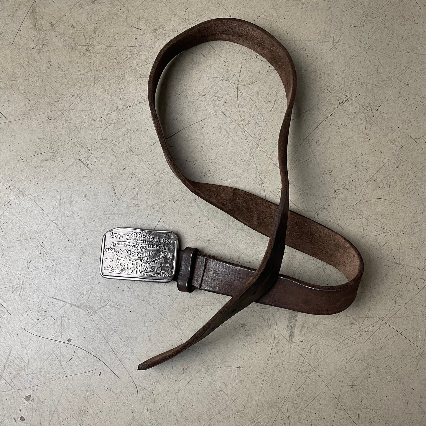 Vintage Levi’s Ledergürtel braun 125cm inkl. Schnalle