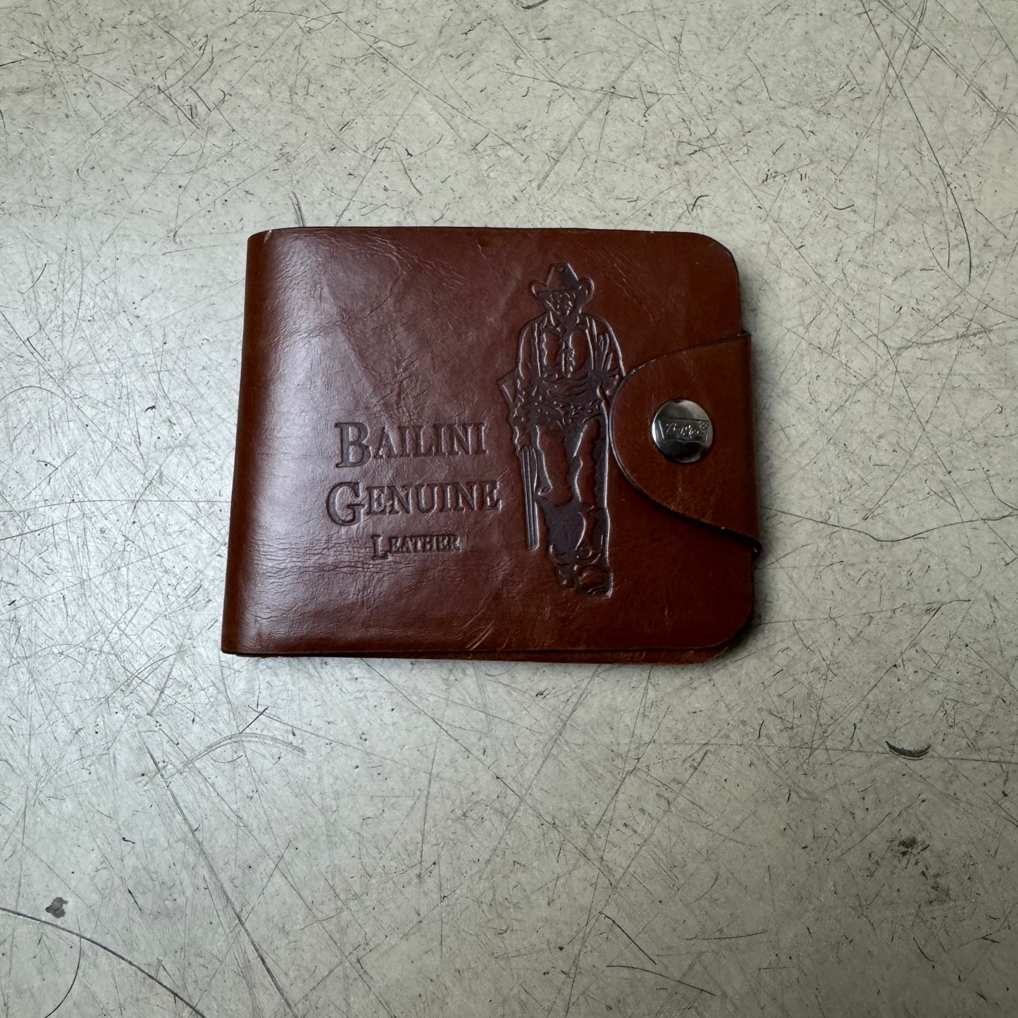 Western Leder Geldbeutel braun