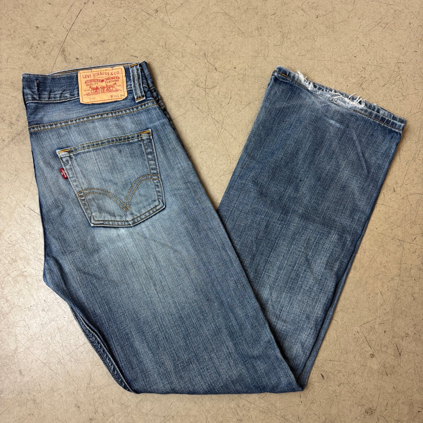 (L) Faded Levi’s 512 Bootcut Levi’s Jeanshose W34/L34