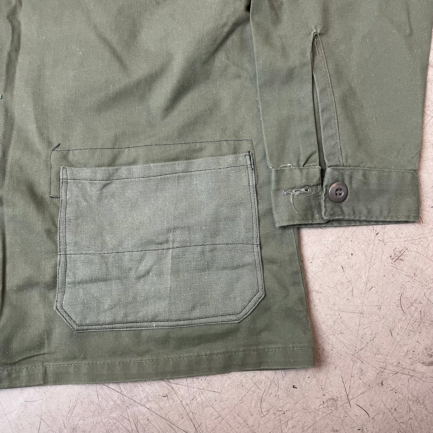(L) 1980s OG507 US Army Hemd grün