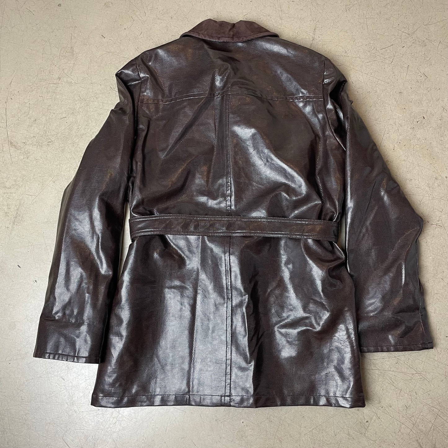 (S) Wmn 1990s Versace Couture Mantel Jacke braun