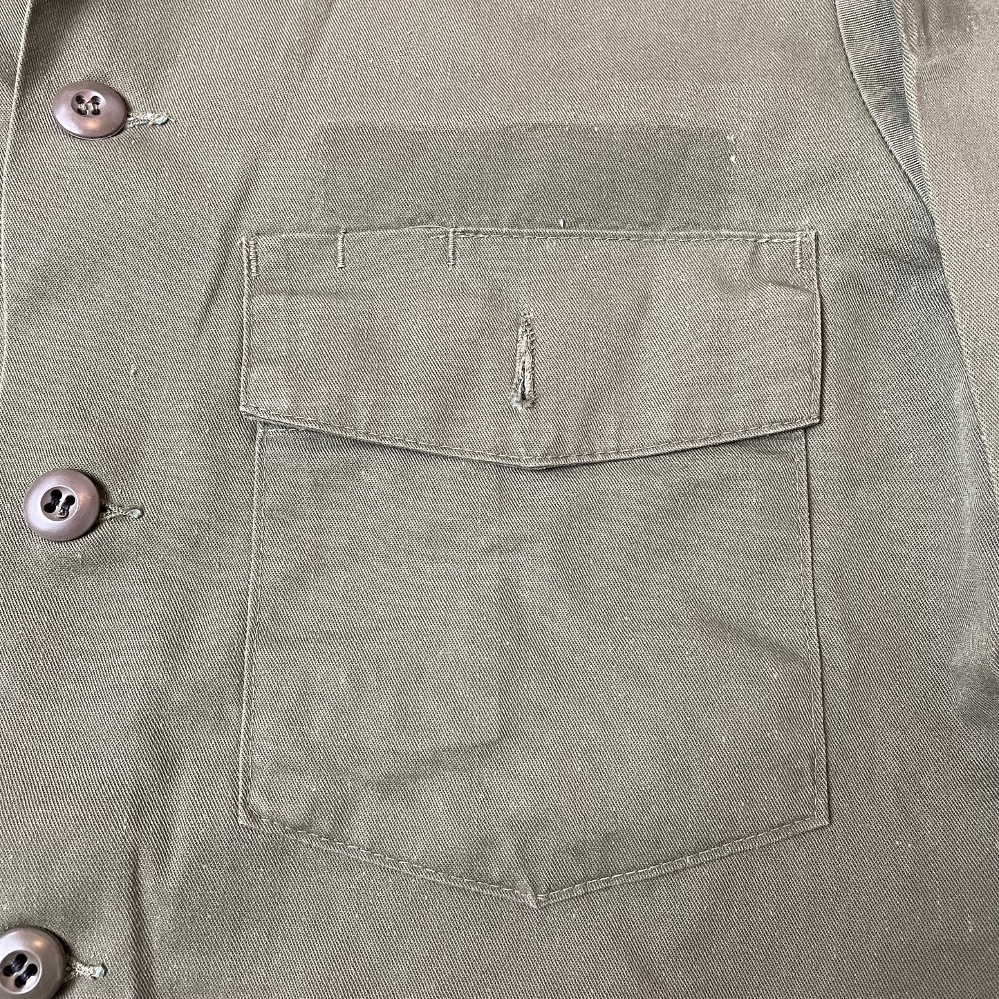 (L) 1980s OG507 US Army Hemd grün