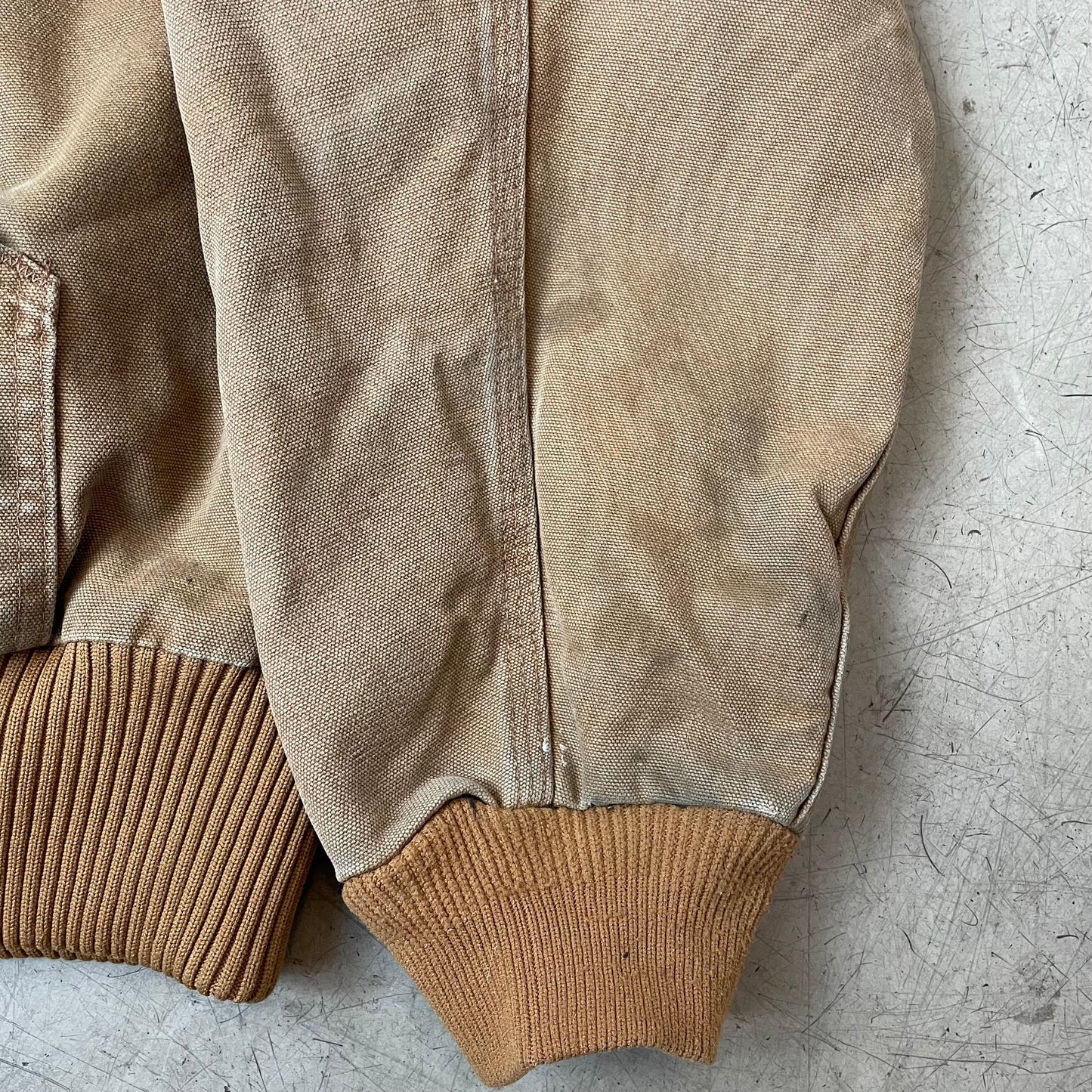 (L) Carhartt Active Hooded Jacket Braun Made in México Tall