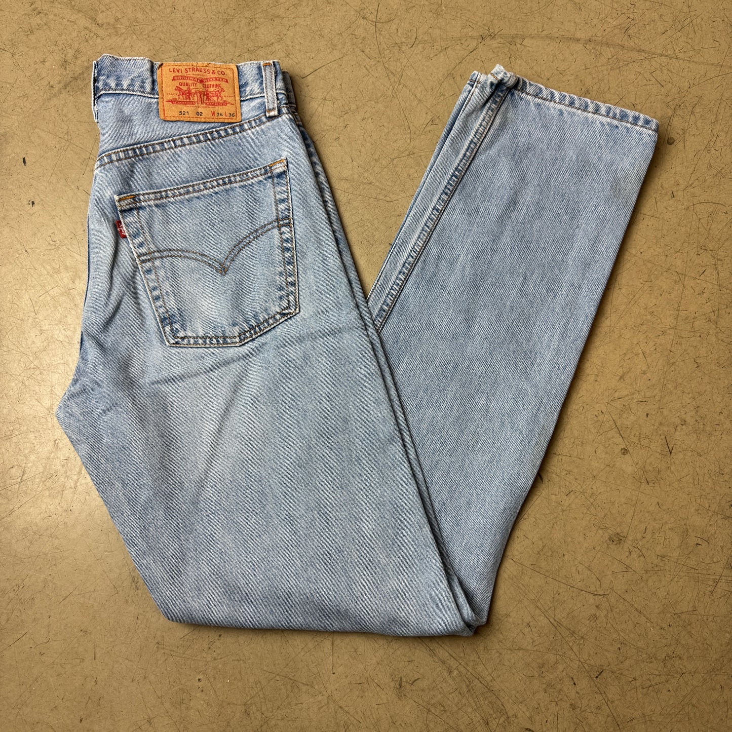 (M-L) Levi’s 521 02 Jeanshose hellblau W34/L36