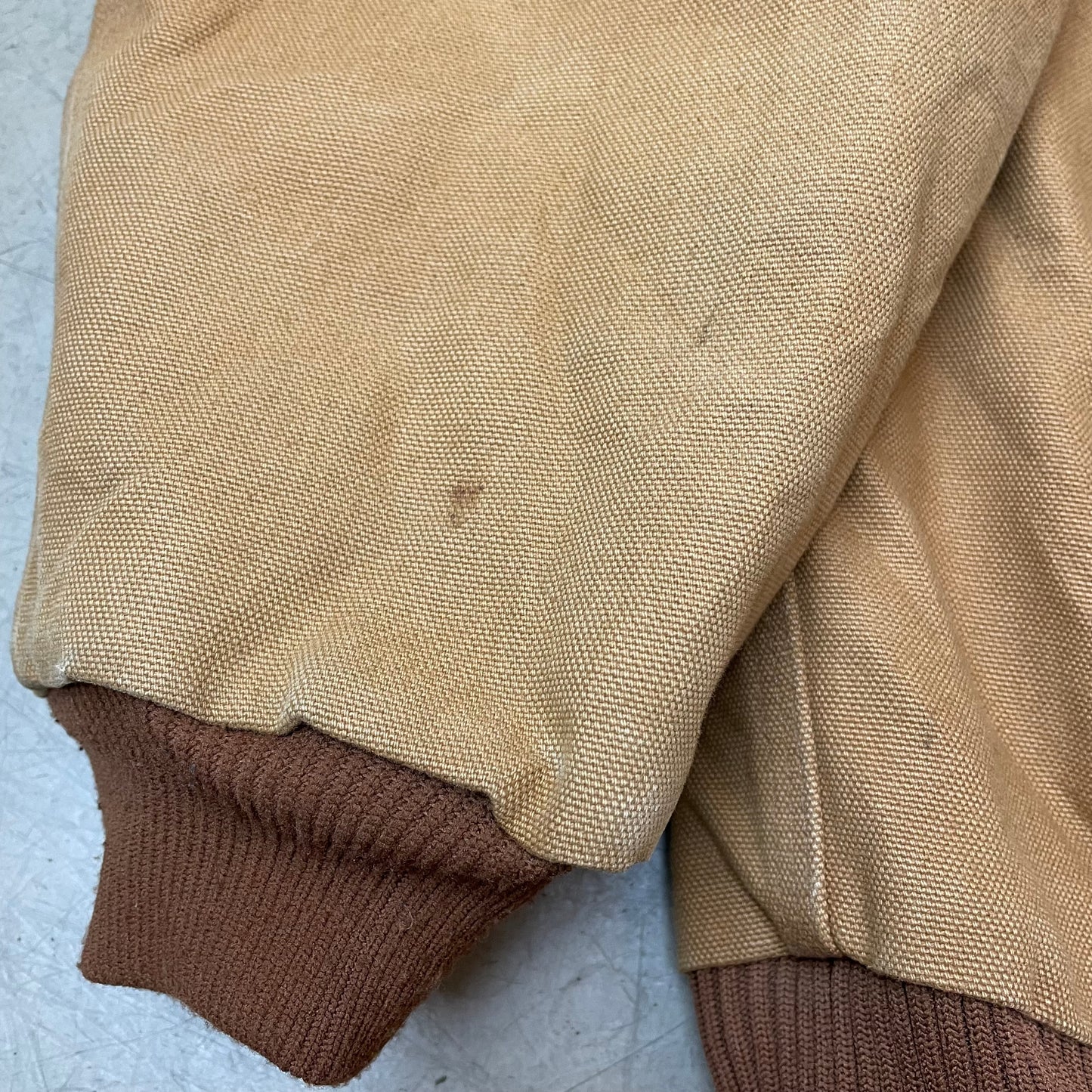 (XL) Carhartt Hooded Active Jacket Braun Made in USA L Tall