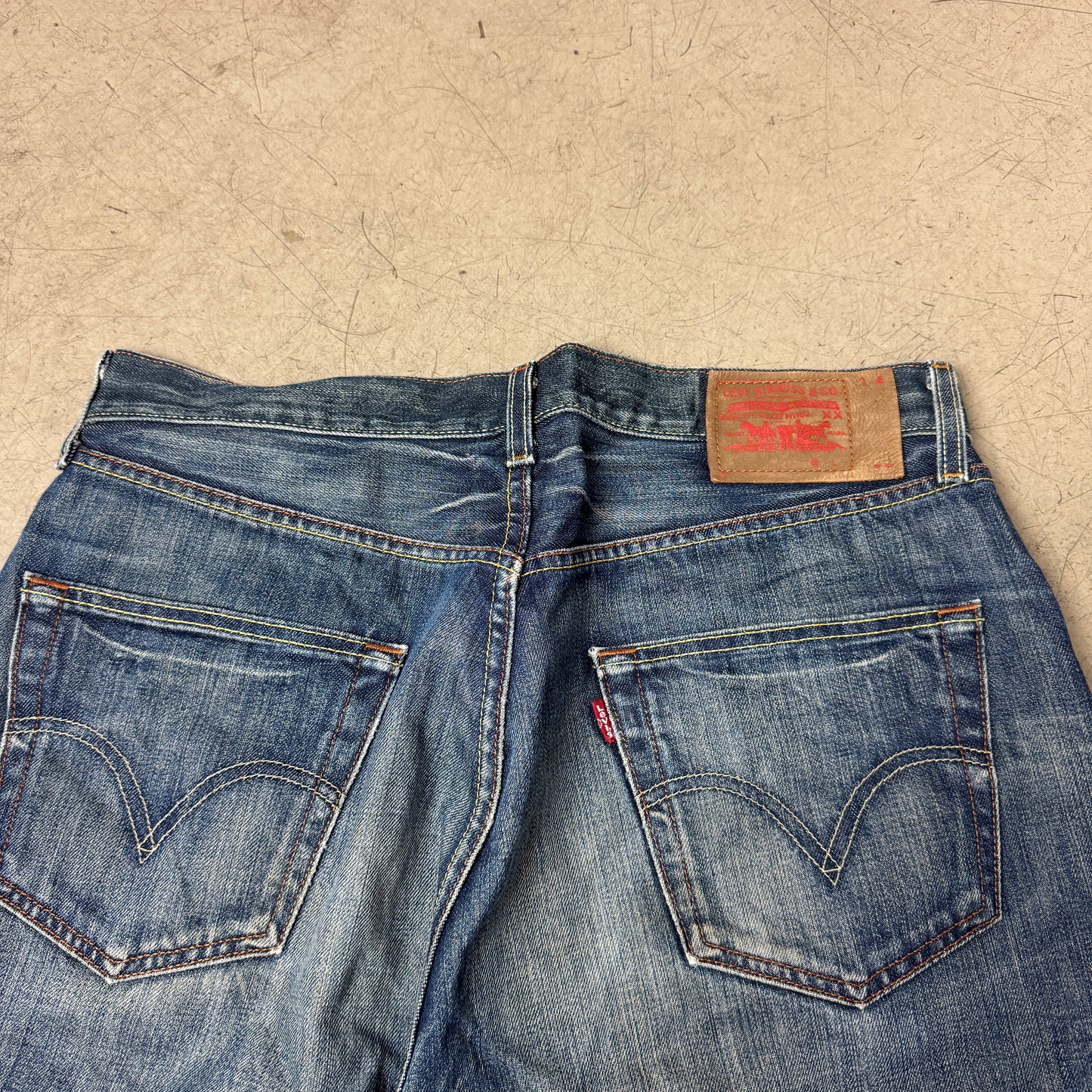 (L) Rare Faded Levi‘s 501 Jeanshose W34/L36