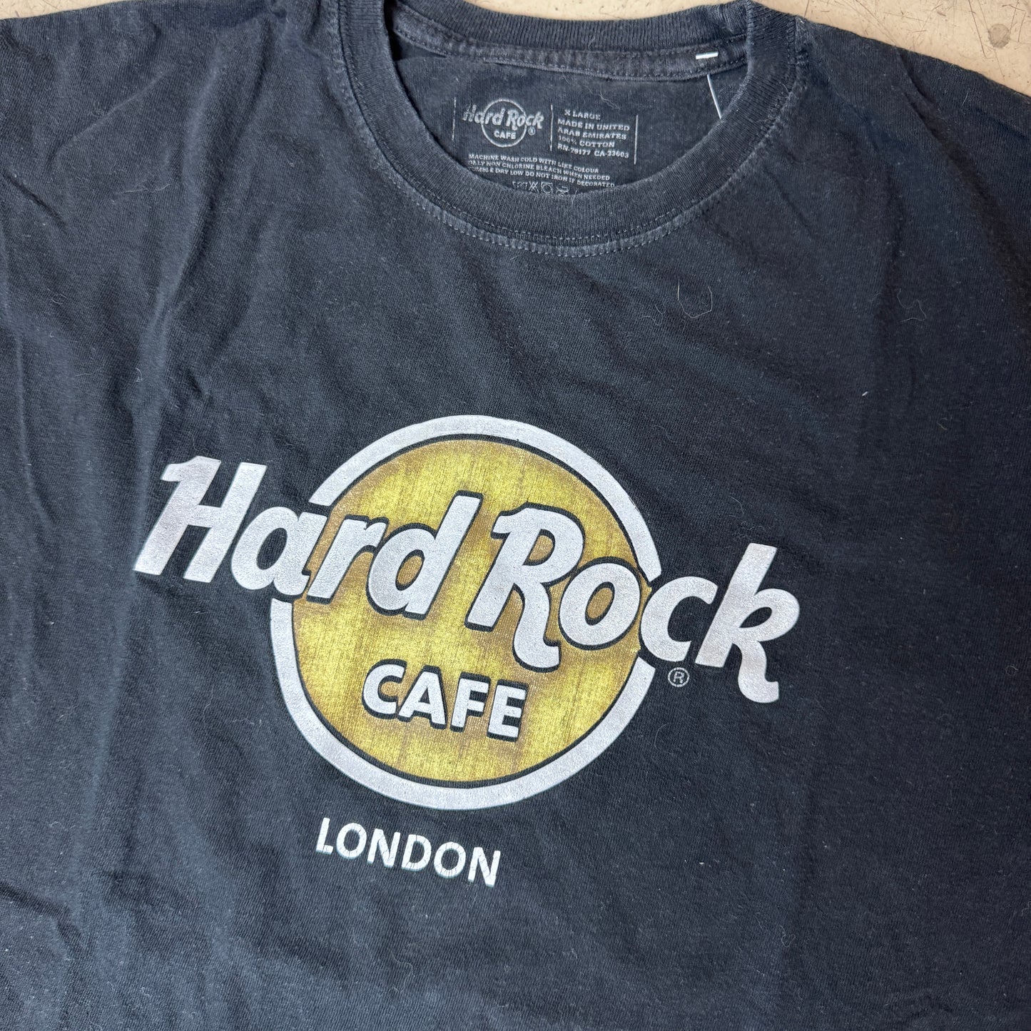 (XL) Hard Rock Café London T-Shirt schwarz