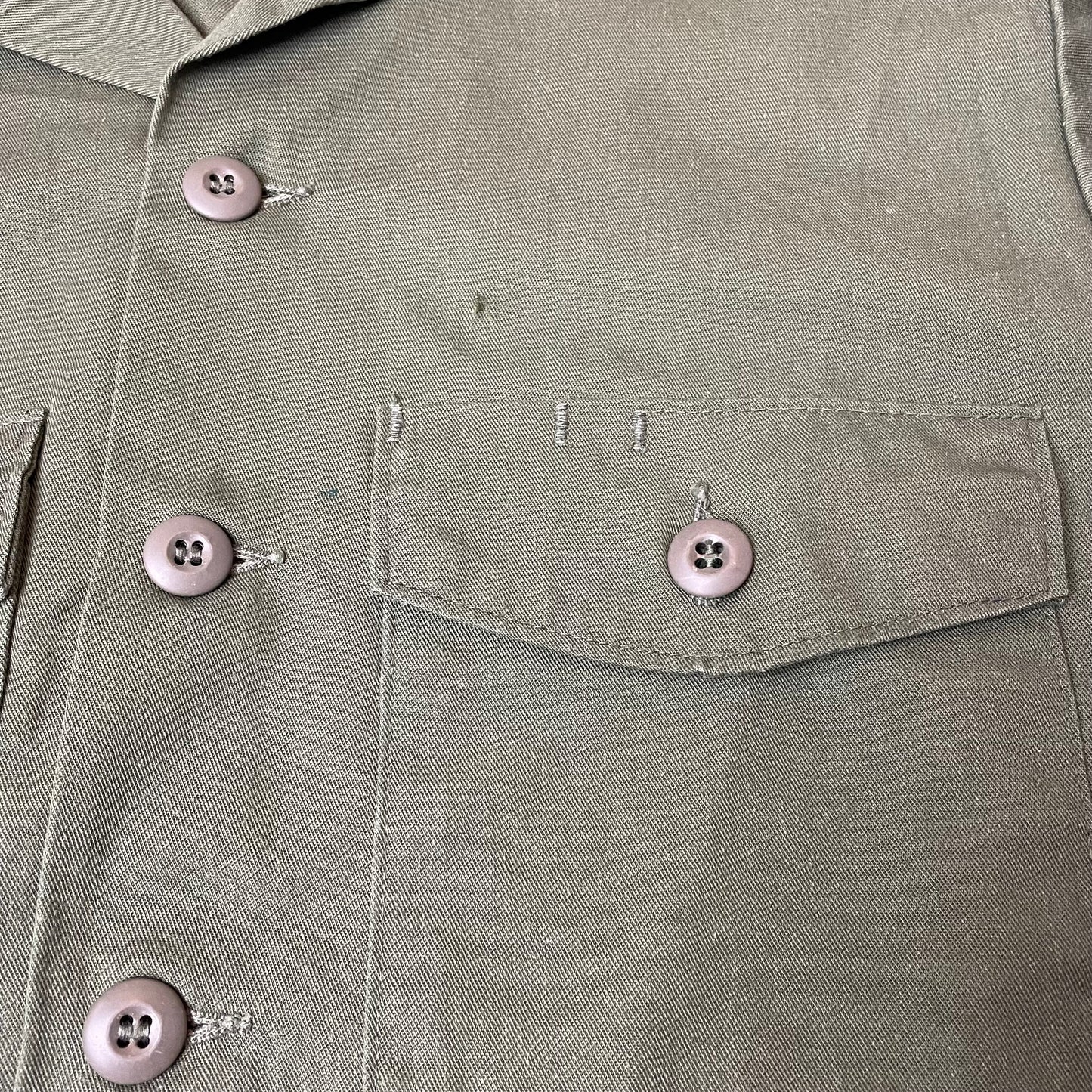 (L-XL) 1980s OG507 US Army Hemd grün