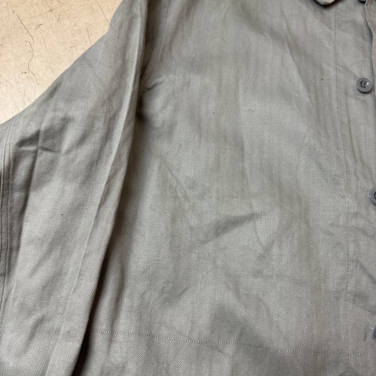 (L) HV Army Military Hemd grau