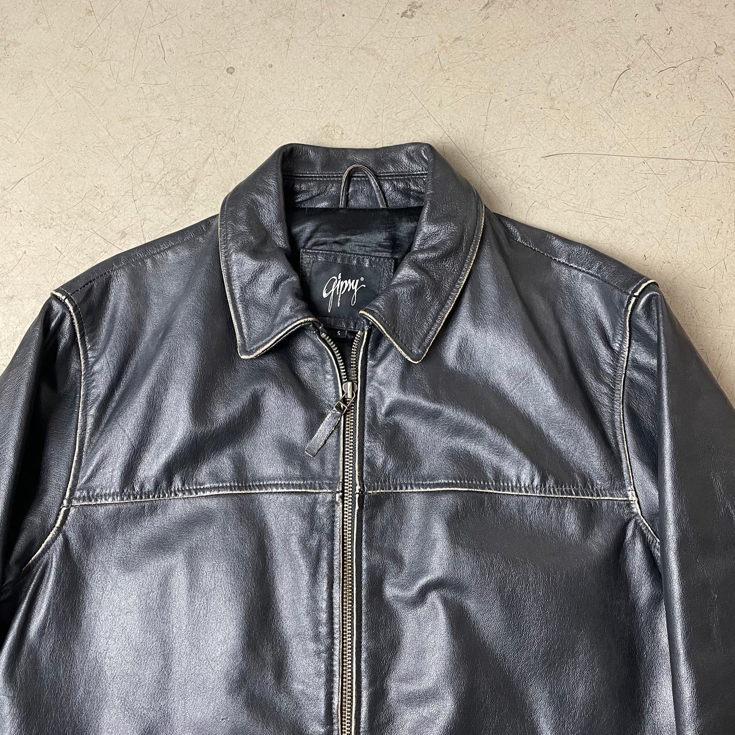 (M) Gipsy Lederjacke schwarz