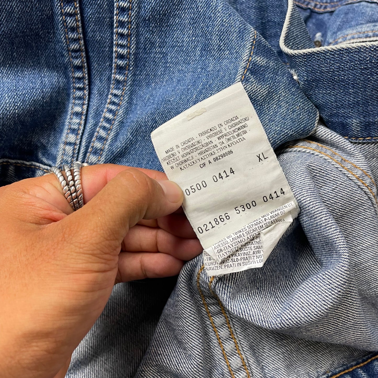(L-XL) Levi’s Jeansjacke blau