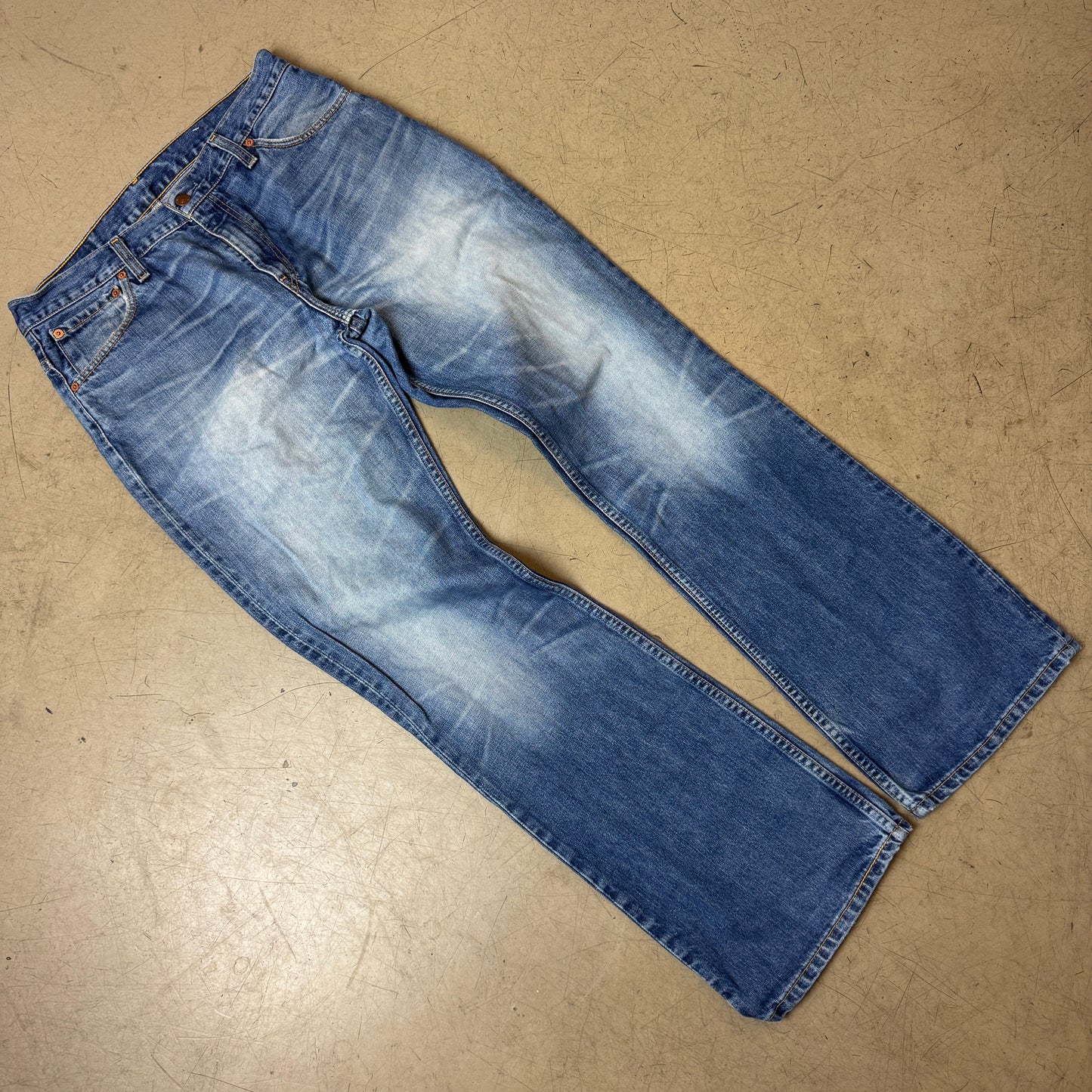 (L) Faded Levi’s 507 Bootcut Jeanshose W33/L34