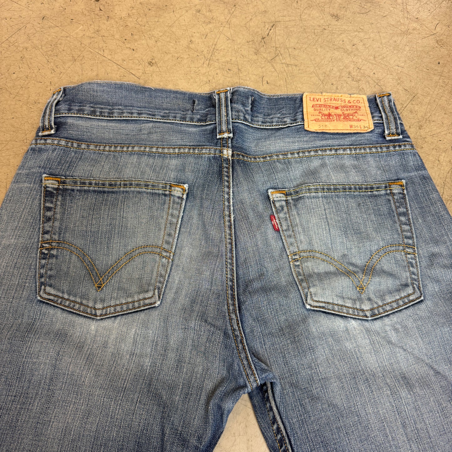 (L) Faded Levi’s 512 Bootcut Levi’s Jeanshose W34/L34