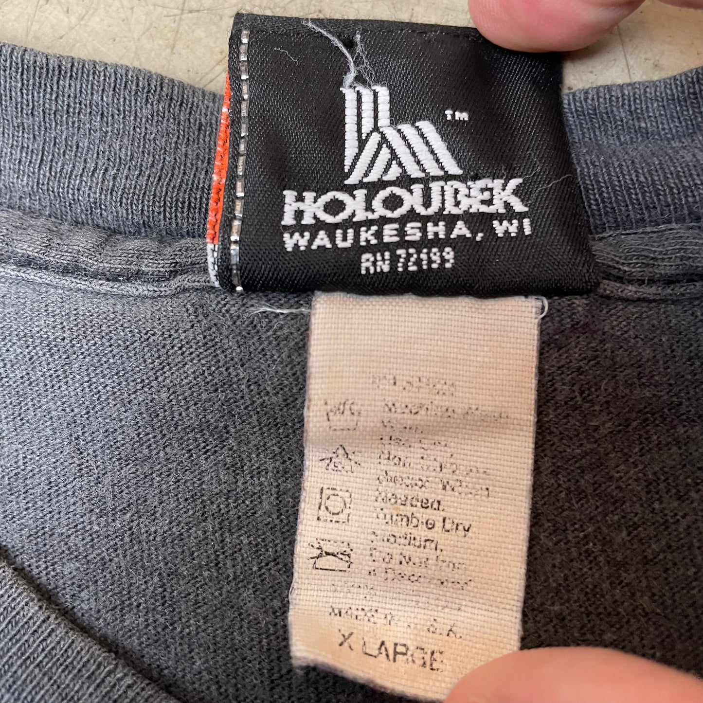 (XL) 2002 Harley Davidson Logo Tshirt faded Black