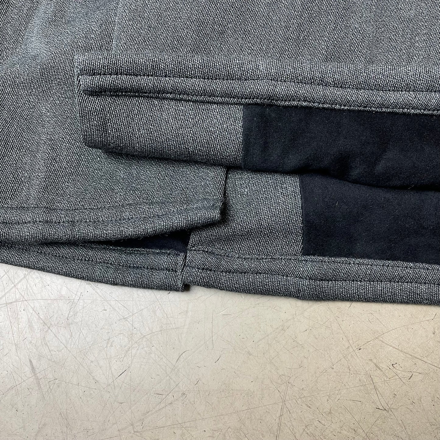 (XL) Vintage Yves Saint Laurent Homme Wollmantel Schurwolle grau Gr.50
