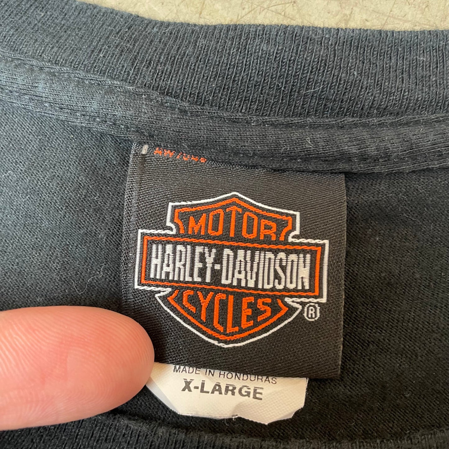 (XL) 2013 Harley Davidson Gowanda New York Logo Tshirt schwarz