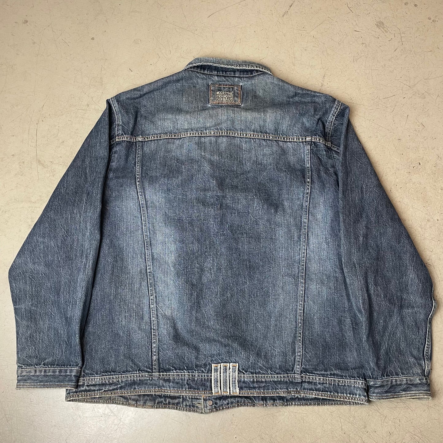 (XXL) Marithe Francois Girbaud Jeansjacke Faded Blau