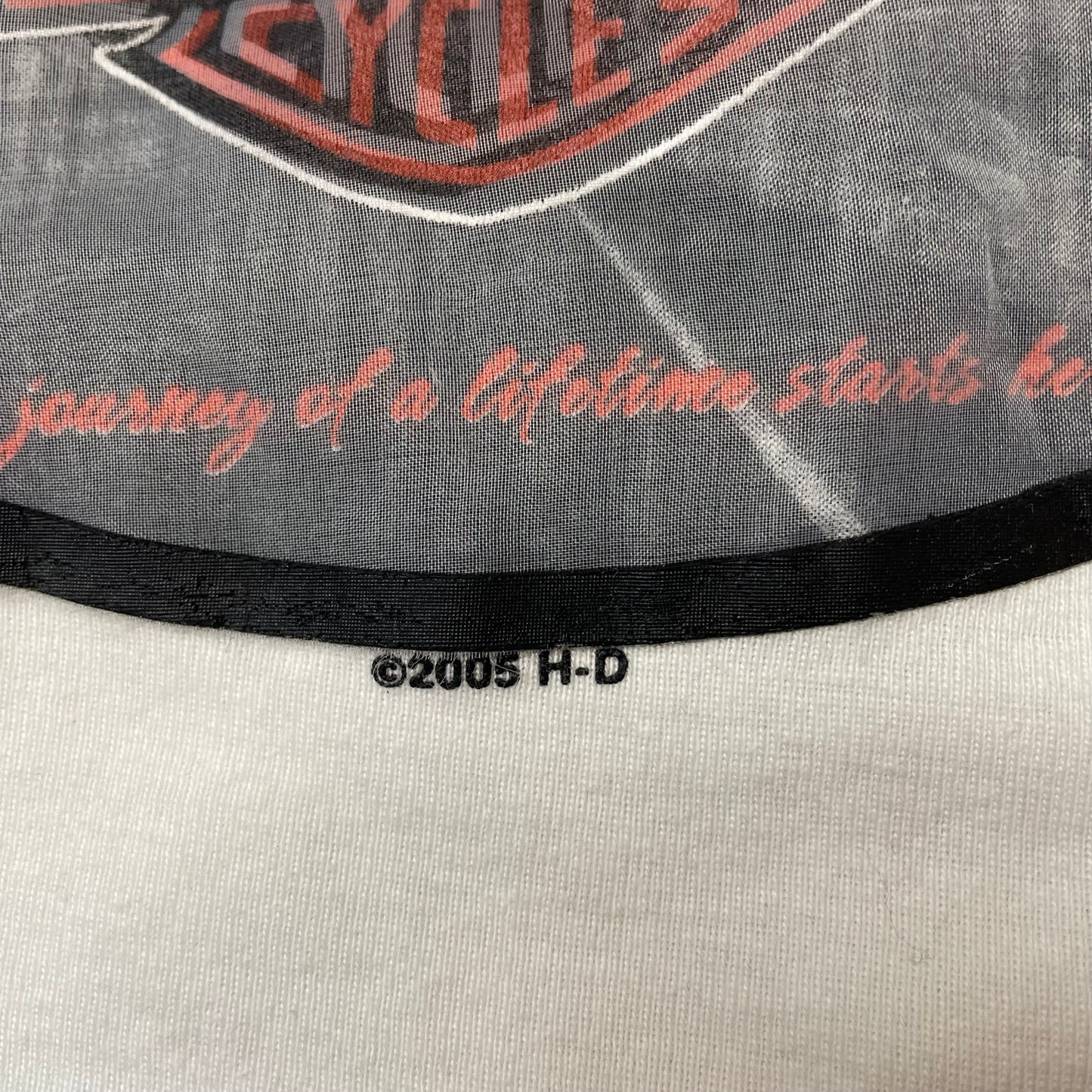(M) Wmn Harley Davidson Baseball Longsleeve schwarz weiß Clayton County