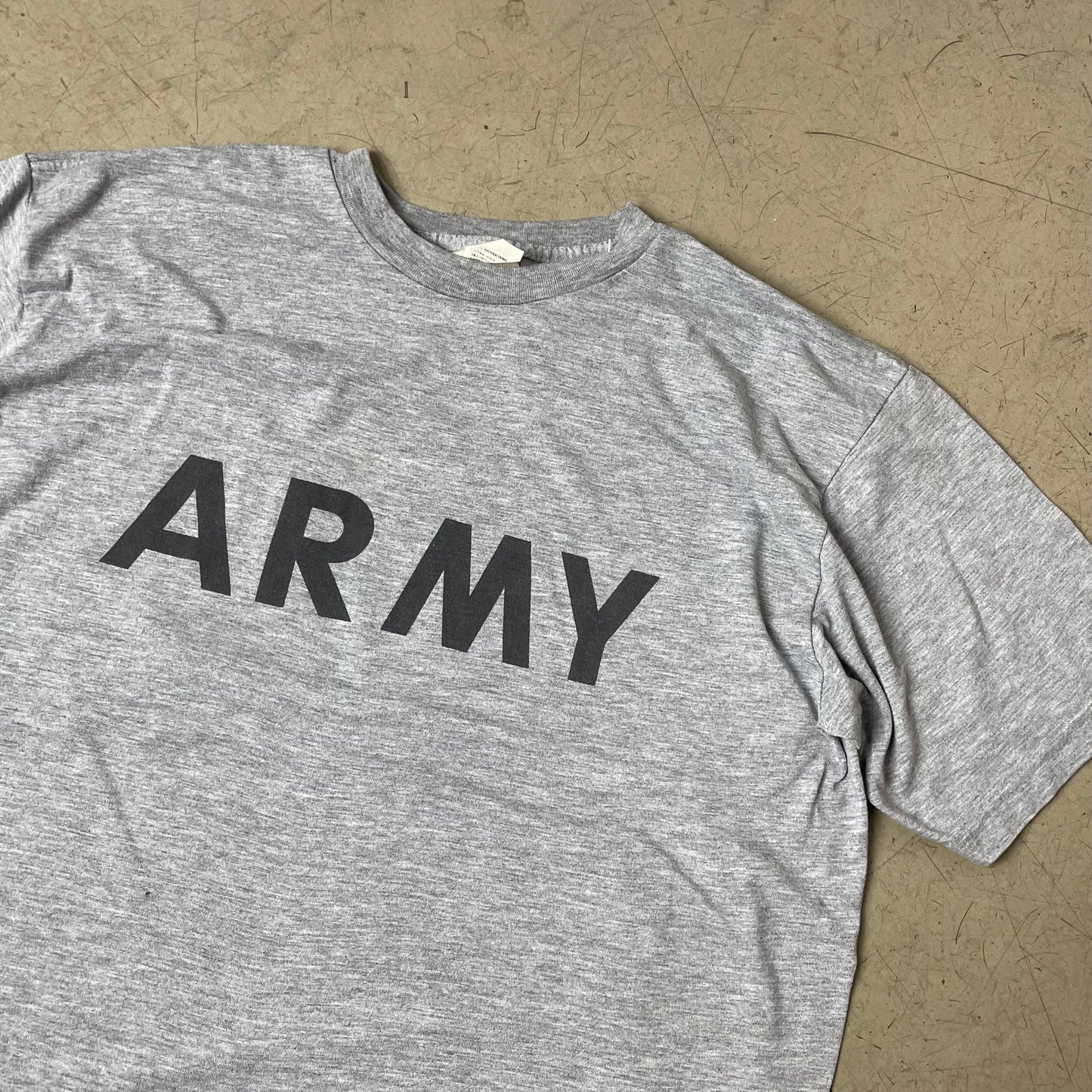 (L) US Army Tshirt grau schwarz