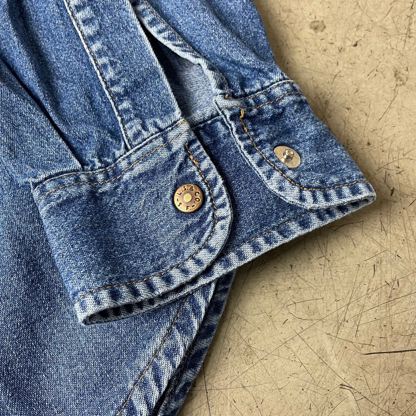 (XL) 1990s Levi’s Jeanshemd Denim Blau Western