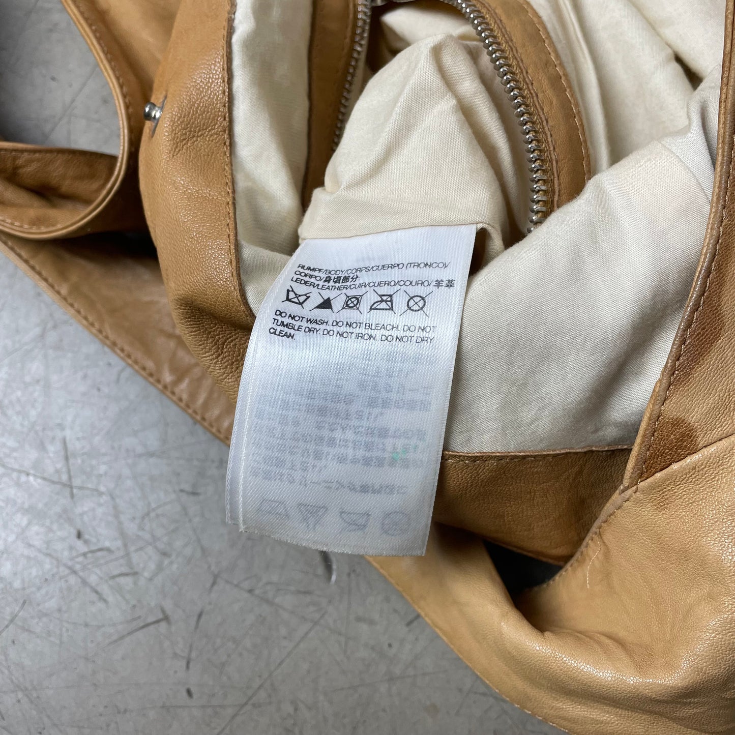 Y3 x Adidas Leather Sling Bag Ledertasche beige braun