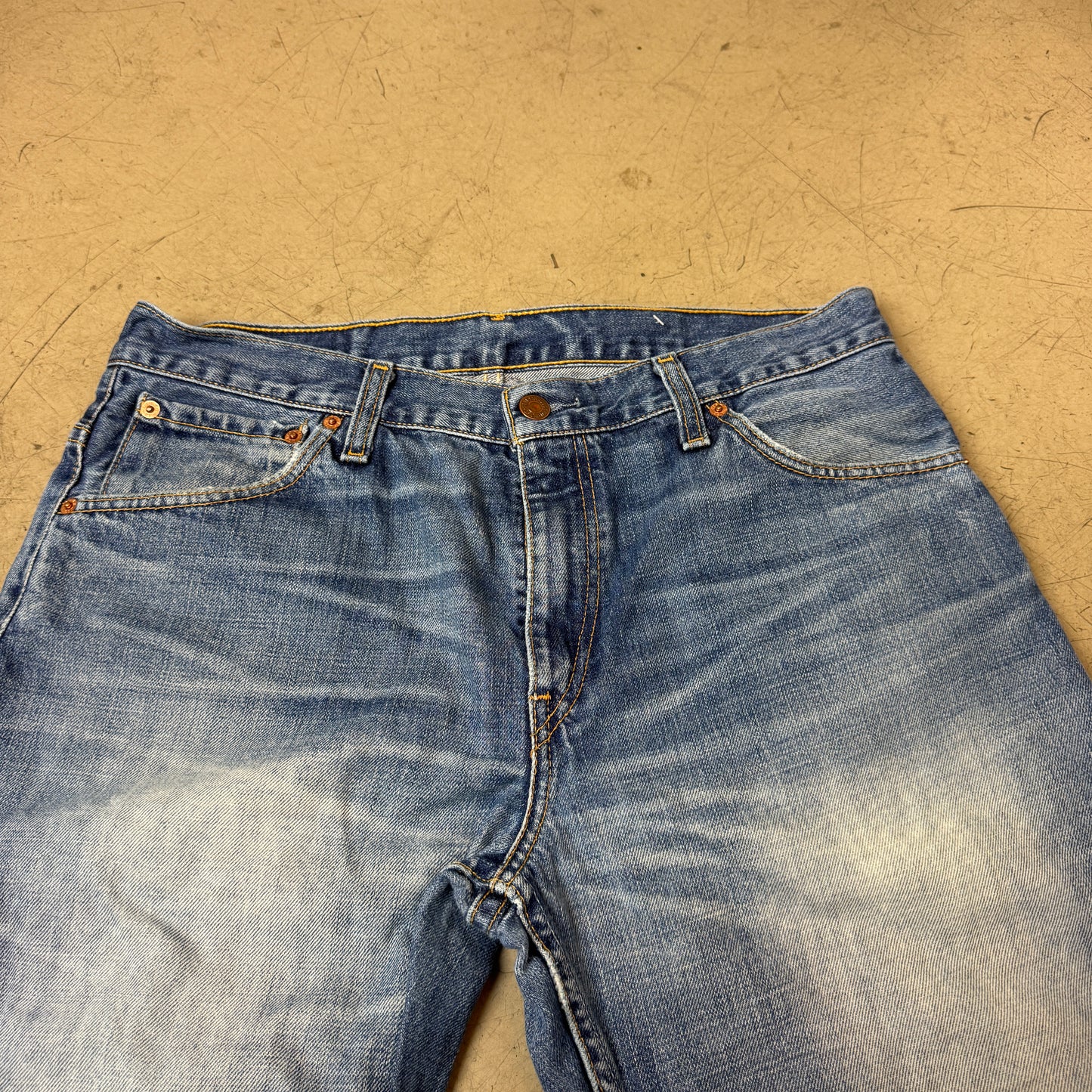 (L) Faded Levi’s 507 Bootcut Jeanshose W33/L34