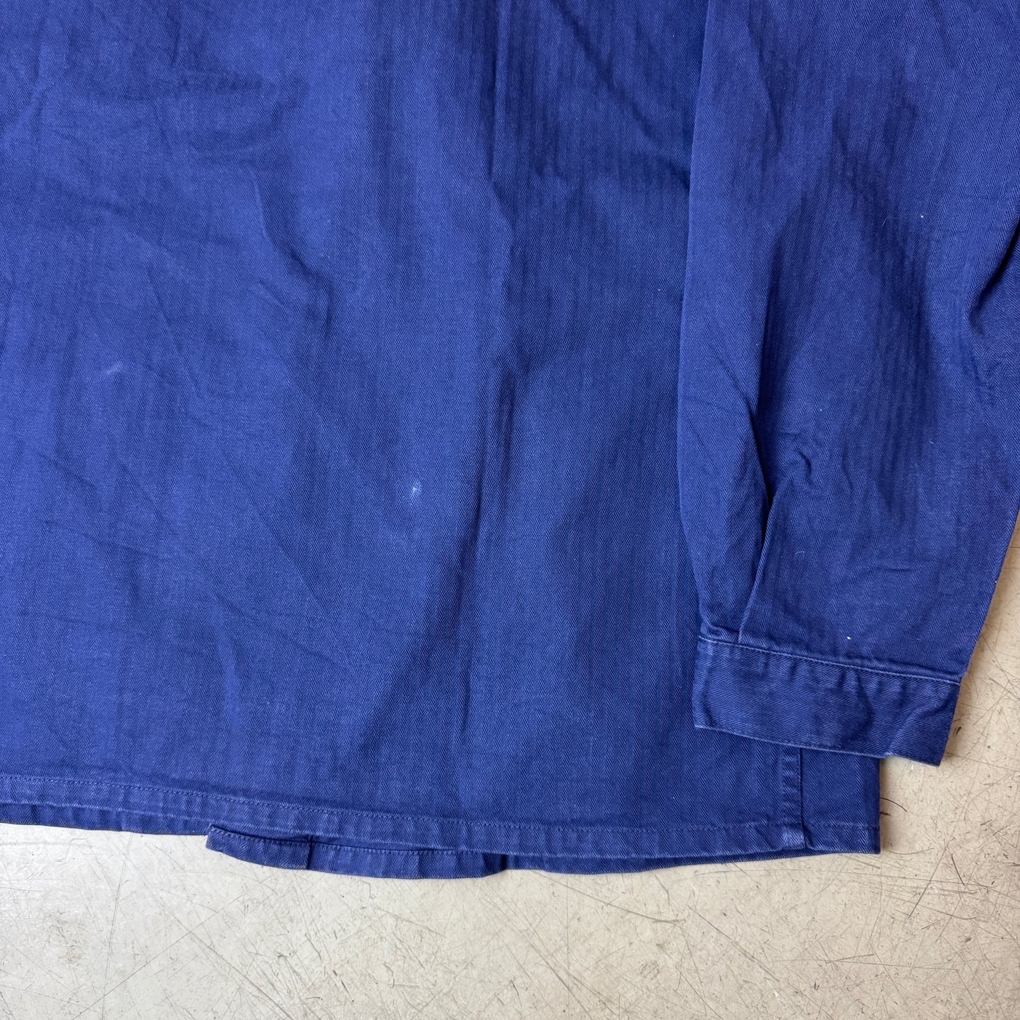 (L) French Work Shirt blau