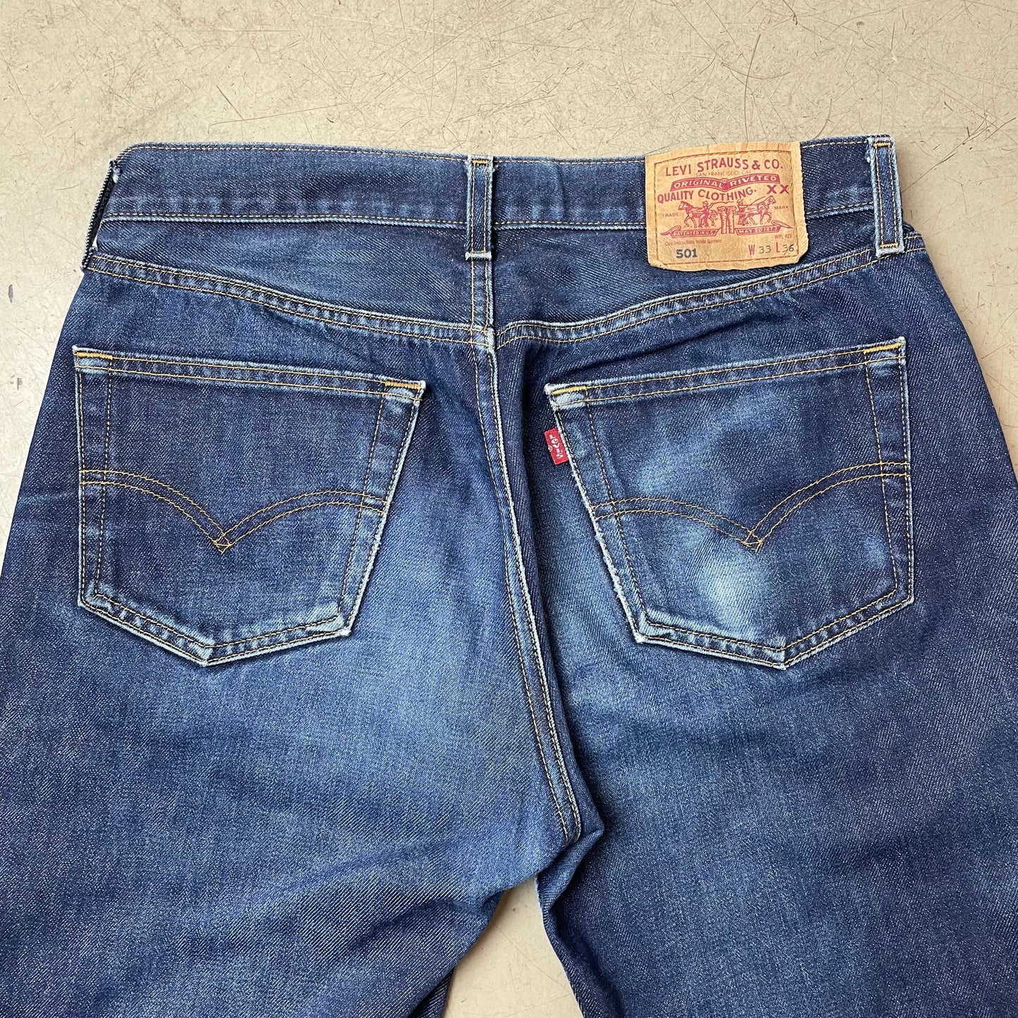 (L) Levi’s 501 Jeanshose blau W33/L36