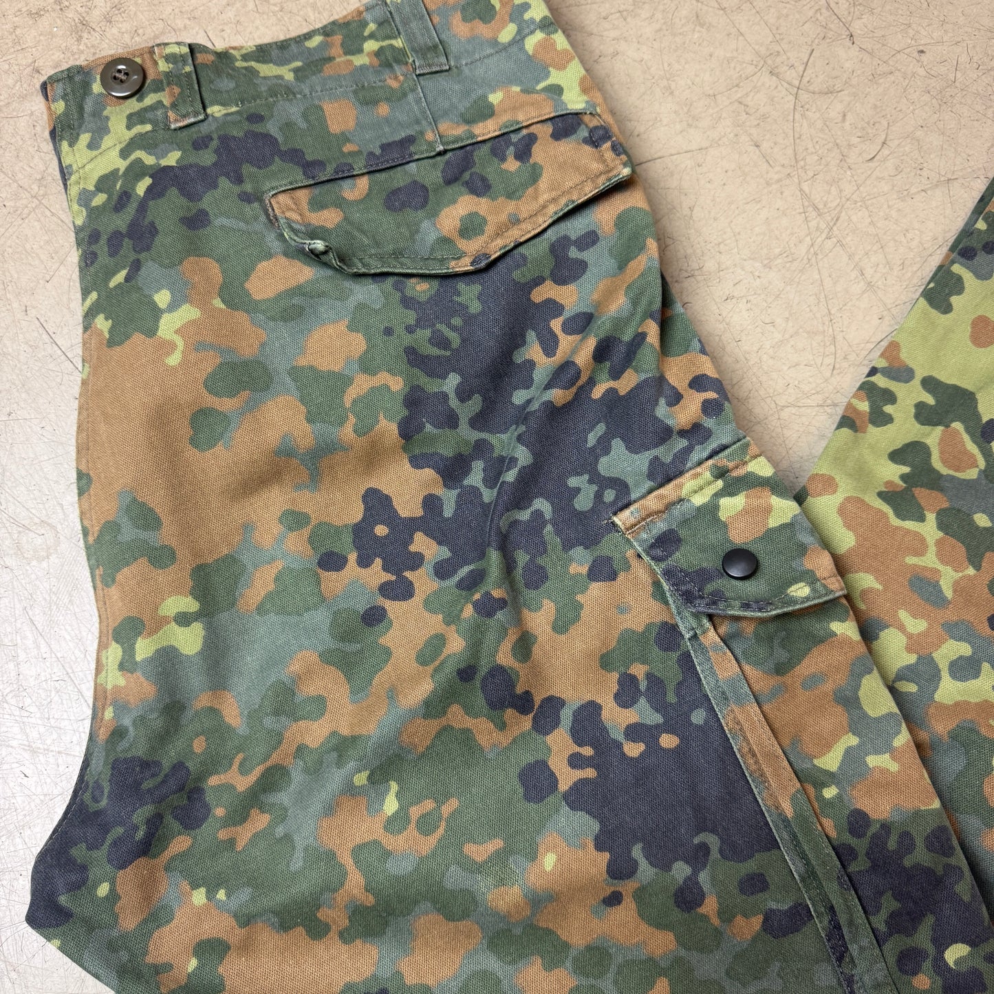 (XL) Army Cargo Camo Pants Flecktarn grün braun